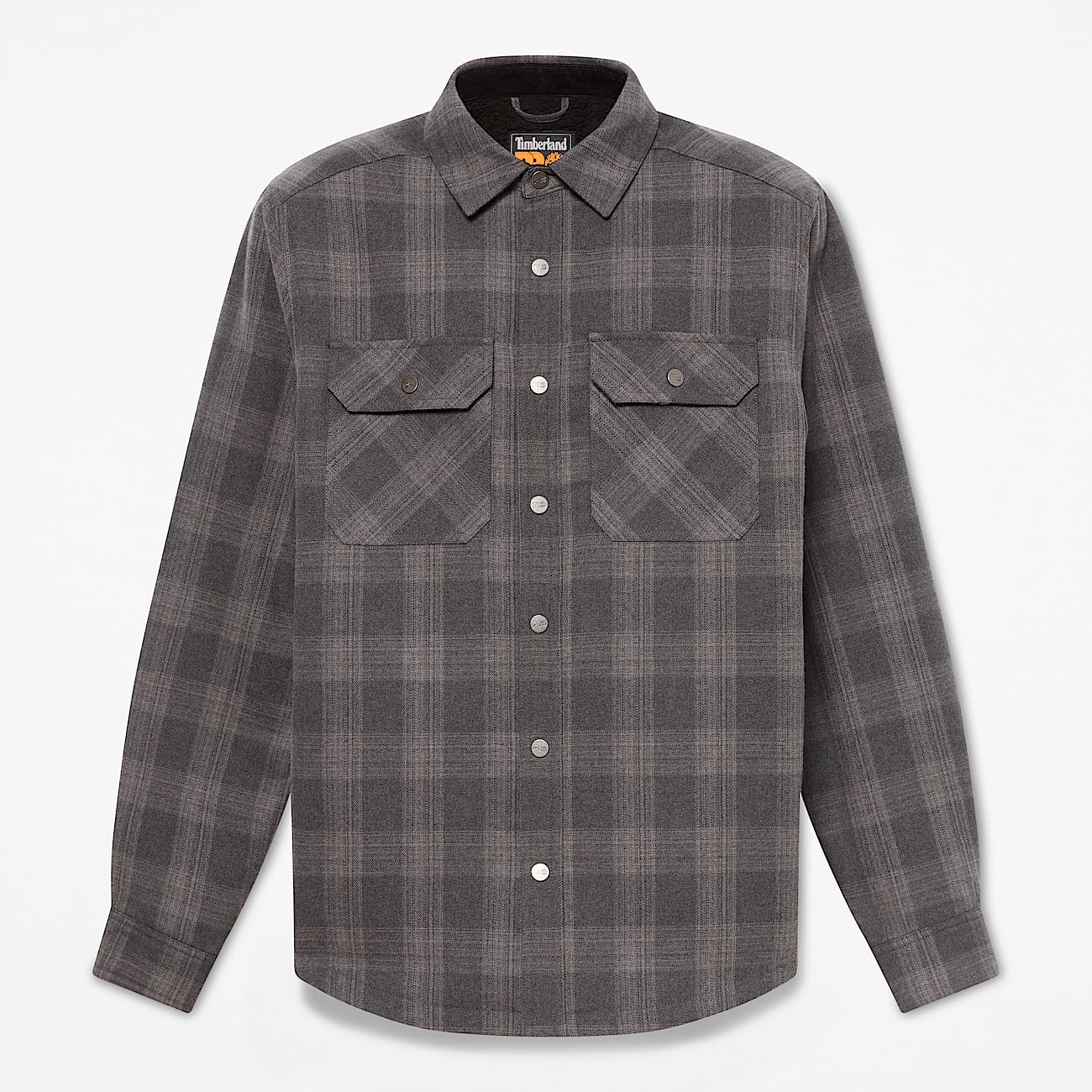 Mens Timberland PRO FleeceLined Yukon Flannel Shirt Jacket TBL BlackCharcoal Grey Heather HERO