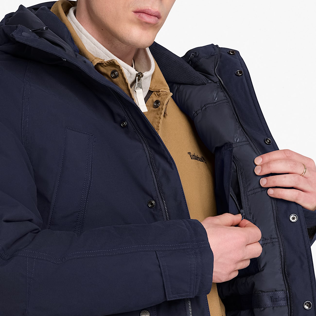 Mens Waterproof Parka TBL Dark Navy ALT3