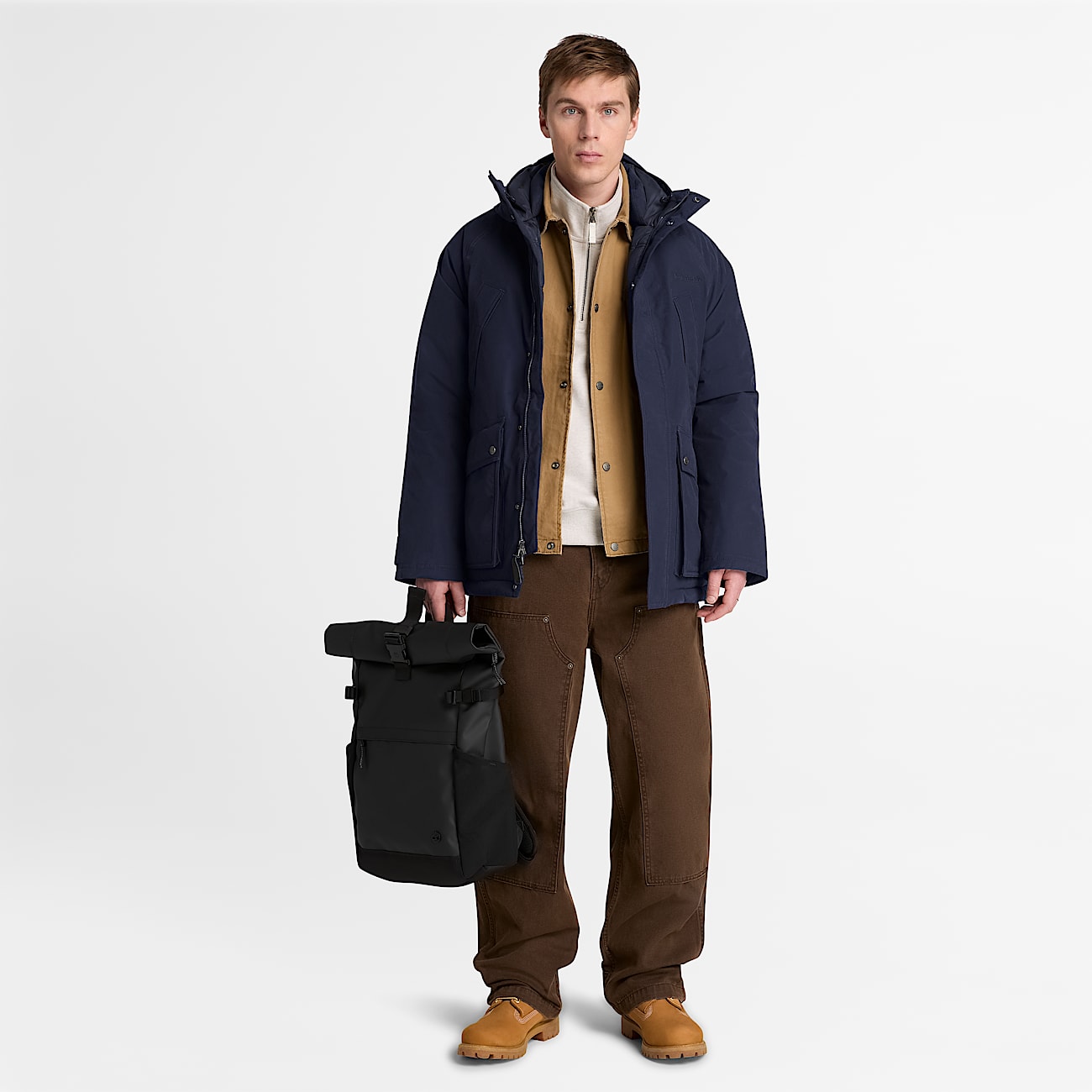 Mens Waterproof Parka TBL Dark Navy ALT2