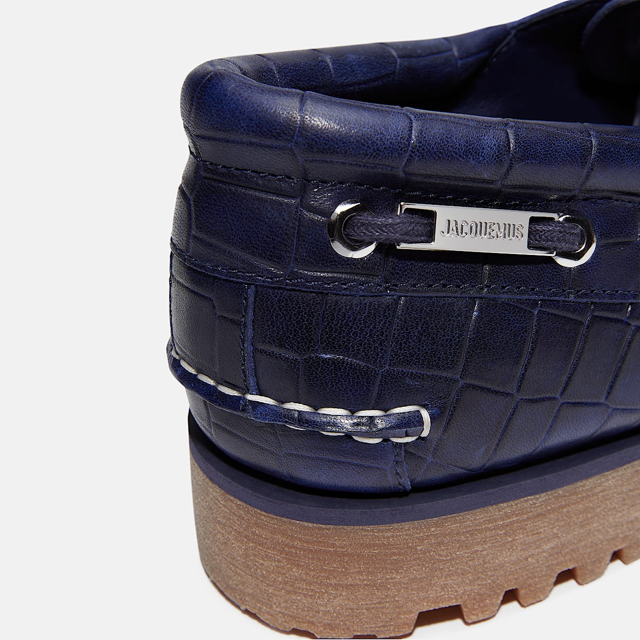 Timberland x Jacquemus Authentic Boat Shoe TBL Navy Croc Embossed ALT8