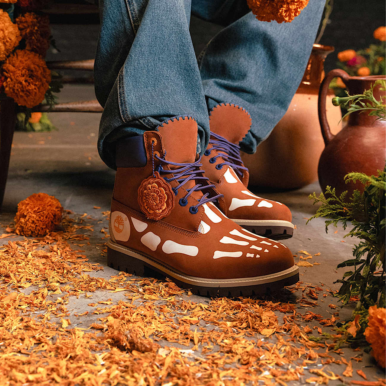 Mens Da de Muertos 6Inch Boot TBL Dark Orange Nubuck ALTB