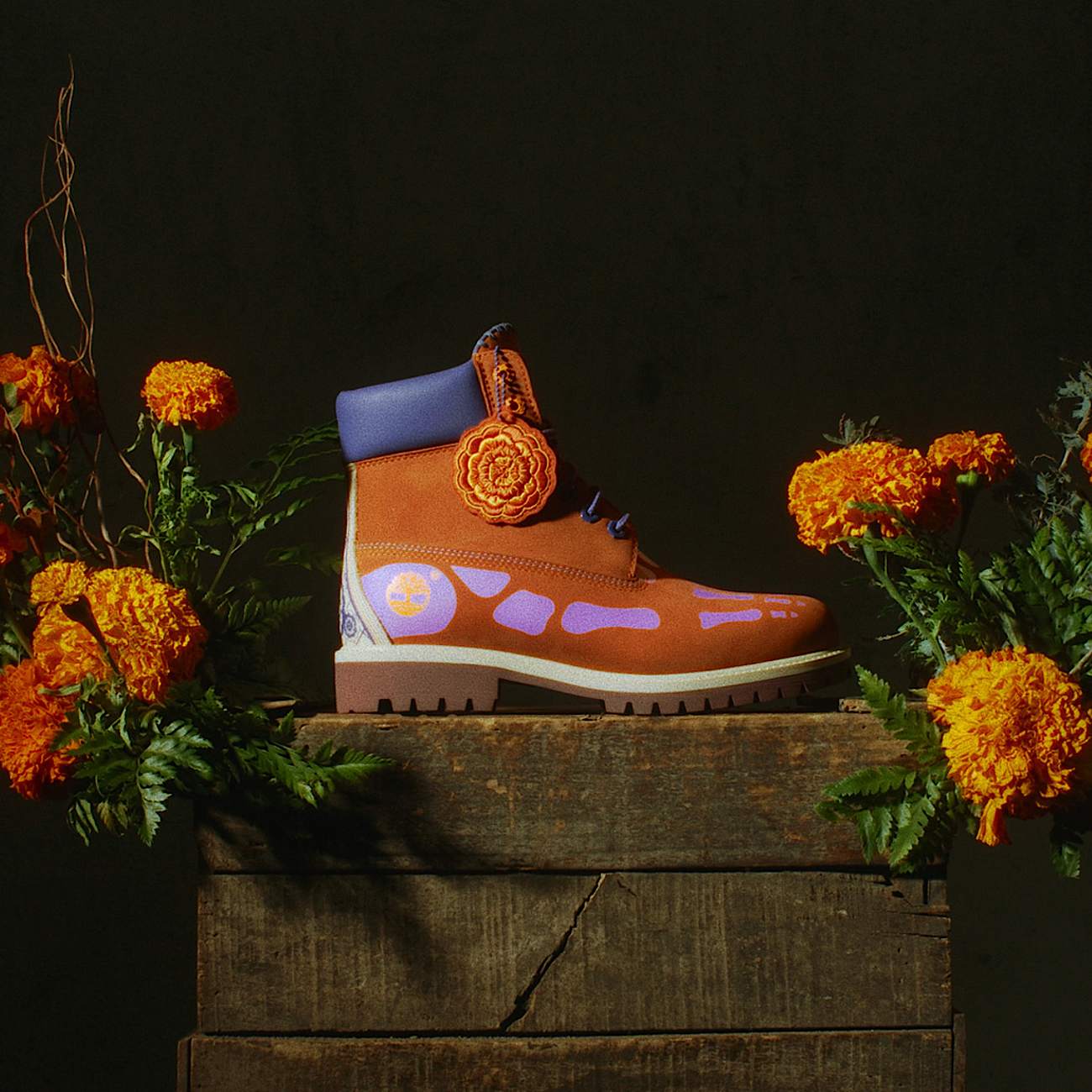 Mens Da de Muertos 6Inch Boot TBL Dark Orange Nubuck ALTE
