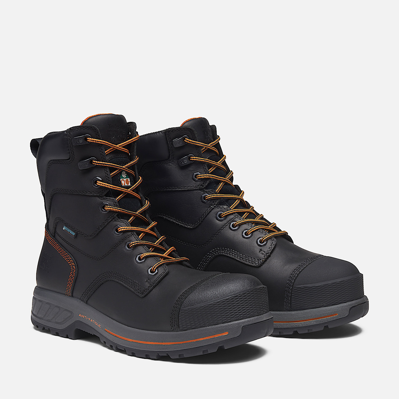Mens Timberland PRO Endurance HD 8Inch Waterproof Insulated CompToe Boot TBL Black ALT4