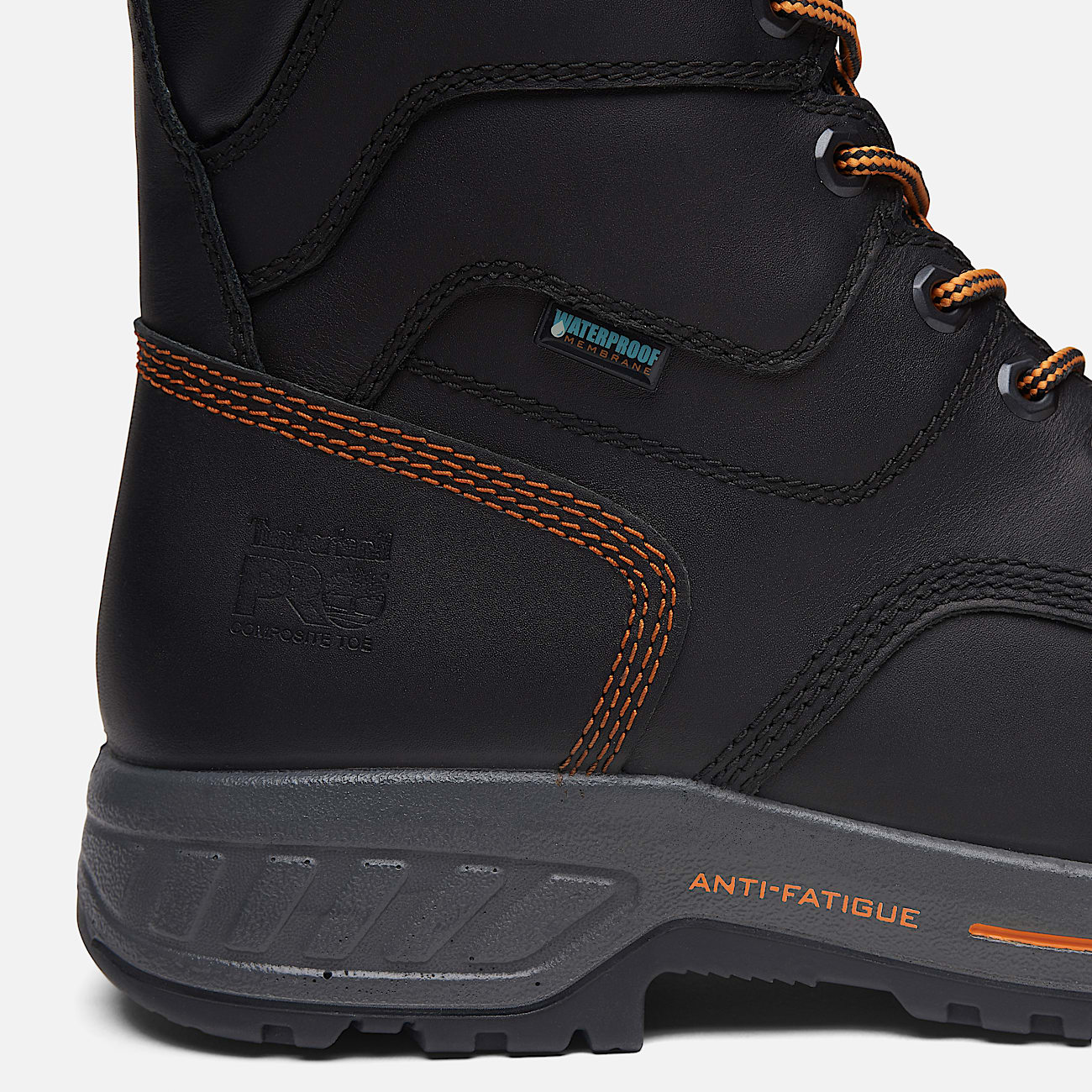 Mens Timberland PRO Endurance HD 8Inch Waterproof Insulated CompToe Boot TBL Black ALT7