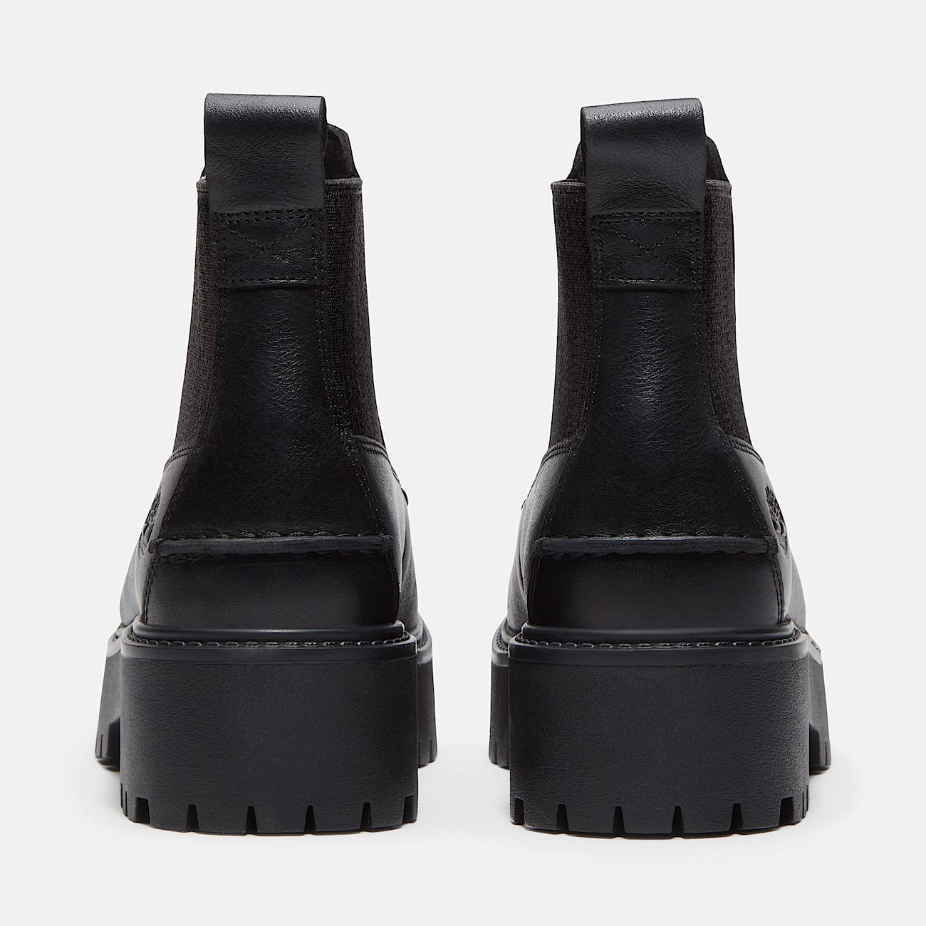 Botas Chelsea con plataforma Stone Street para Mujer TBL Piel de grano entero negro ALT5