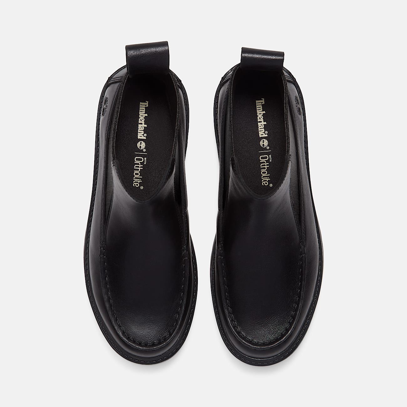 Botas Chelsea con plataforma Stone Street para Mujer TBL Piel de grano entero negro ALT2