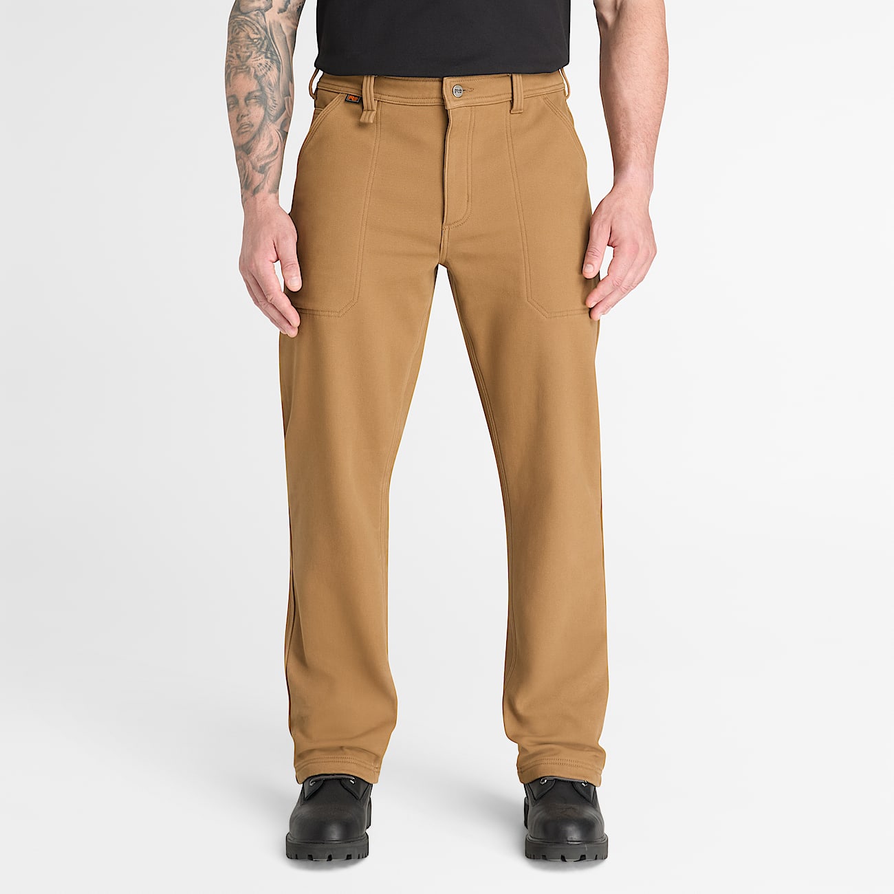 Mens Timberland PRO Bonded Stretch Canvas Work Pant TBL Dark Wheat ALT1