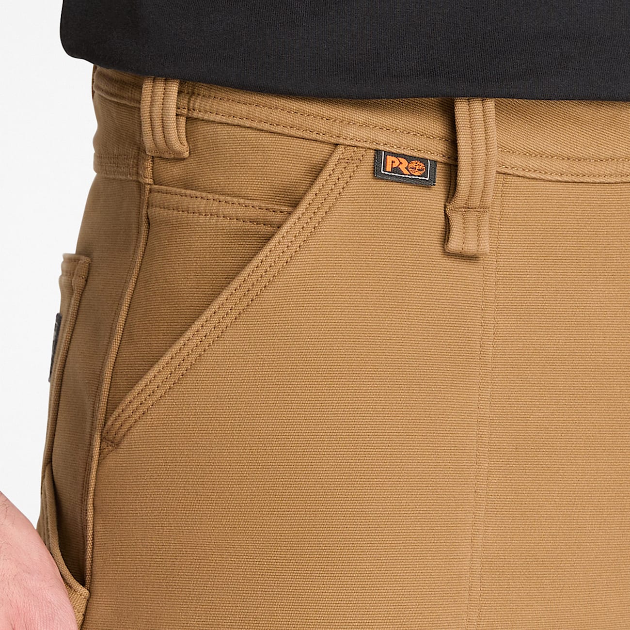 Mens Timberland PRO Bonded Stretch Canvas Work Pant TBL Dark Wheat ALT4