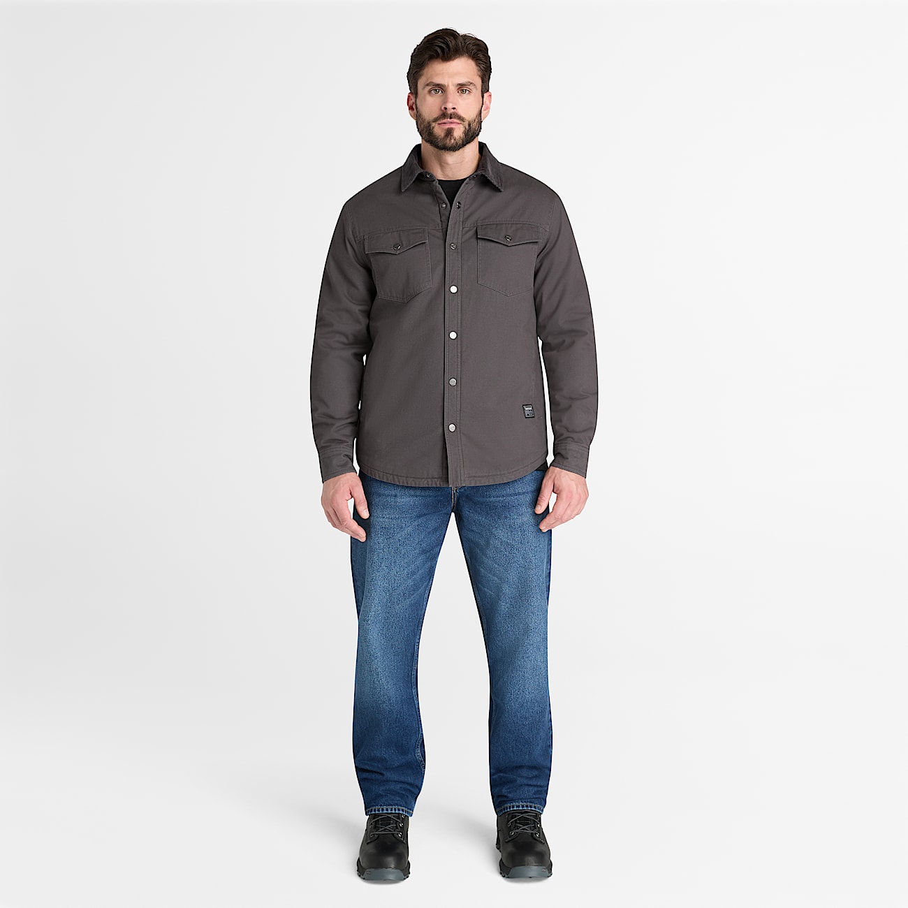 Mens Timberland PRO FleeceLined Shirt Jacket TBL Asphalt ALT2