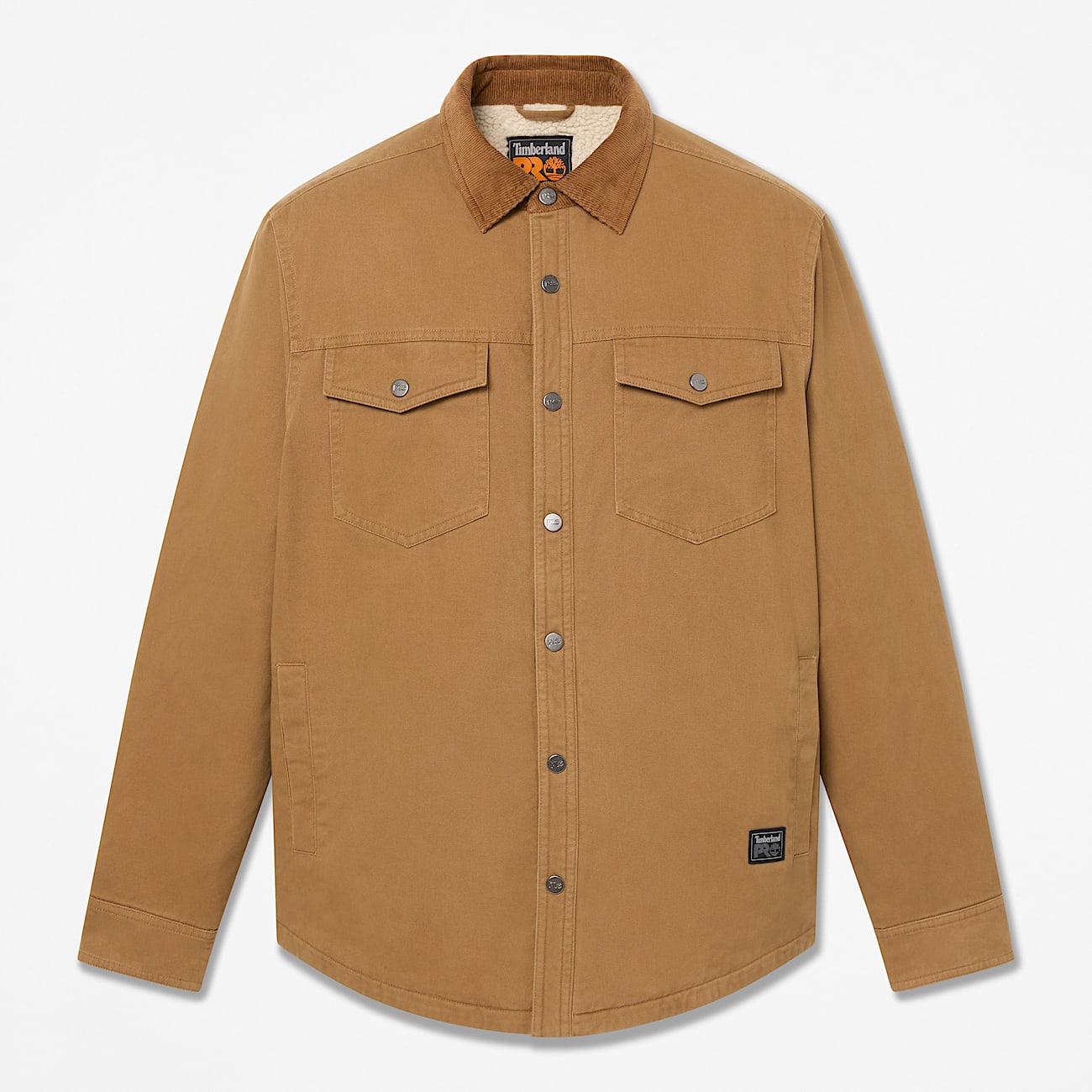 Mens Timberland PRO FleeceLined Shirt Jacket TBL Dark Wheat HERO