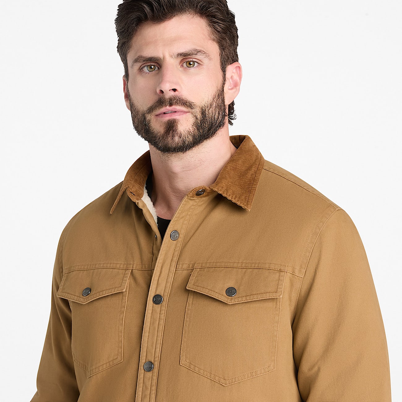 Mens Timberland PRO FleeceLined Shirt Jacket TBL Dark Wheat ALT3