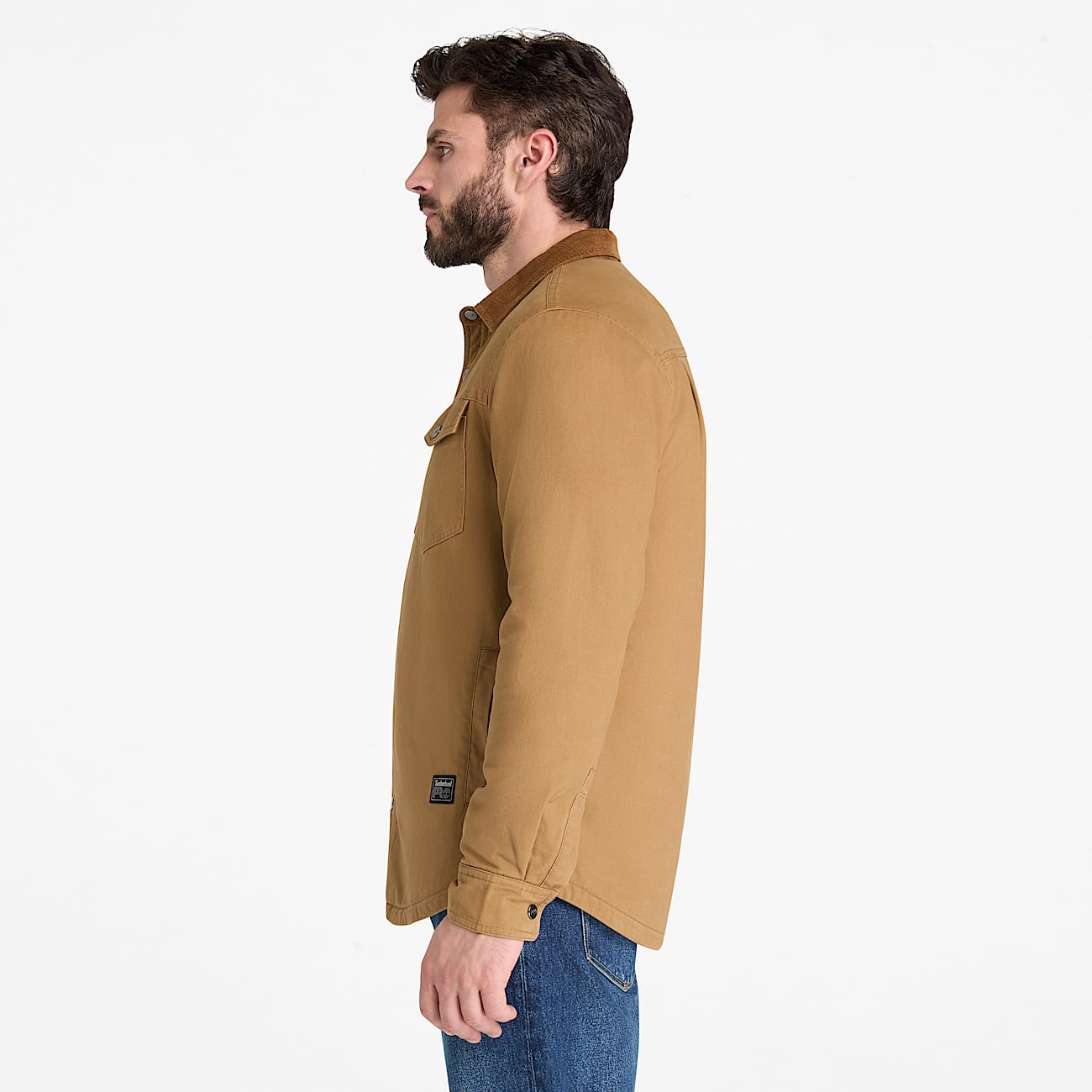 Mens Timberland PRO FleeceLined Shirt Jacket TBL Dark Wheat ALT7