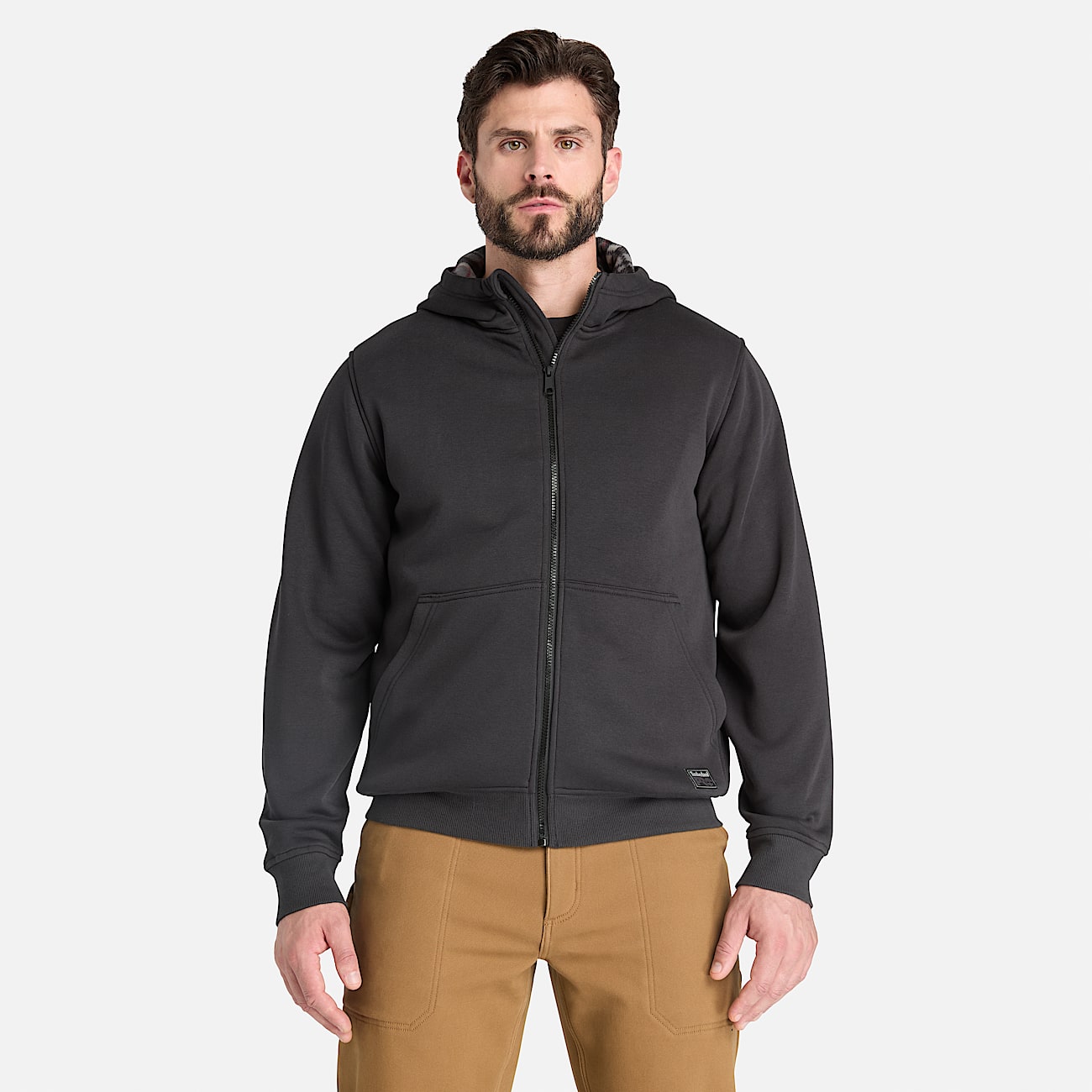 Mens Timberland PRO FleeceLined Hoodie TBL Jet Black ALT1