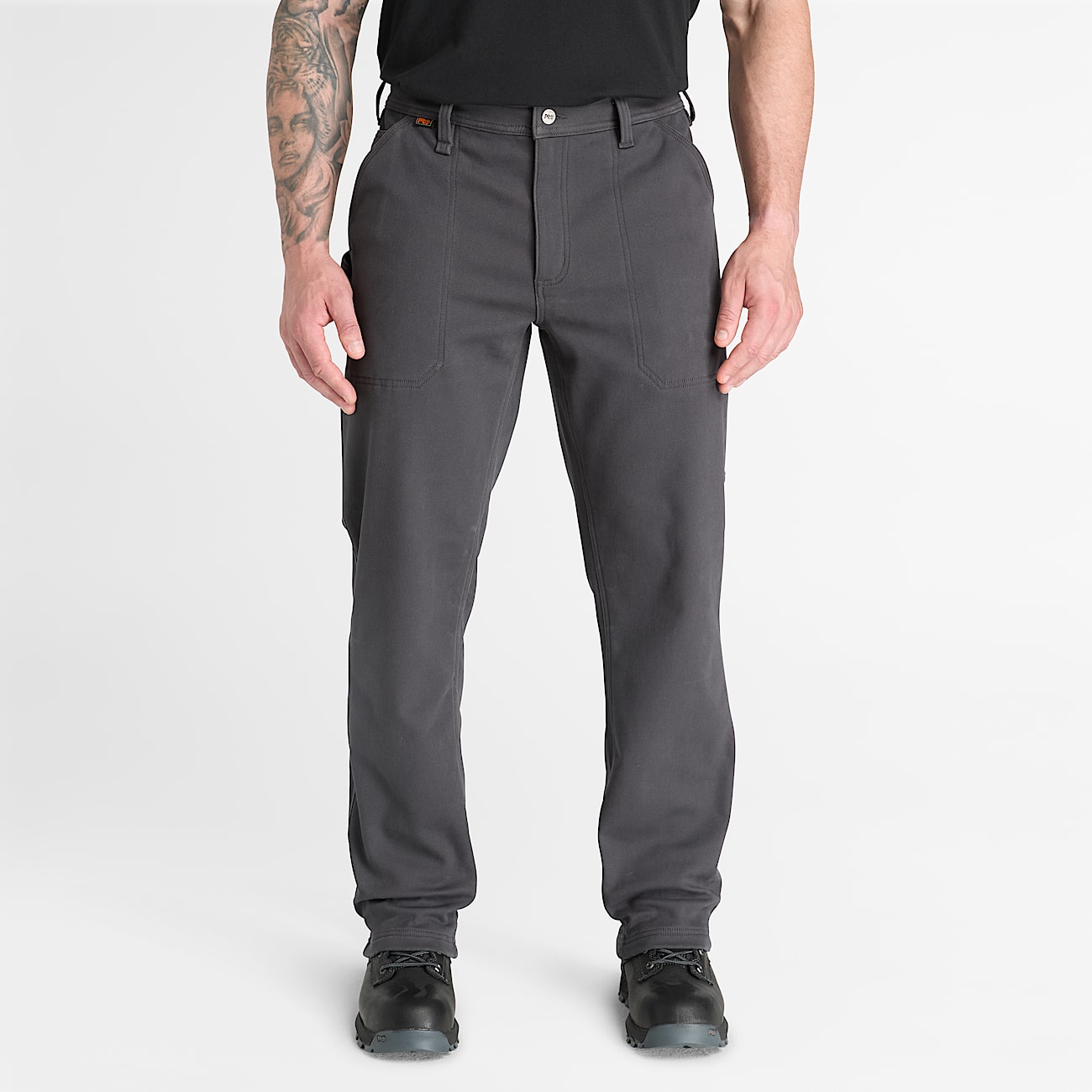 Mens Timberland PRO Canvas Work Pant TBL Gargoyle Grey ALT1