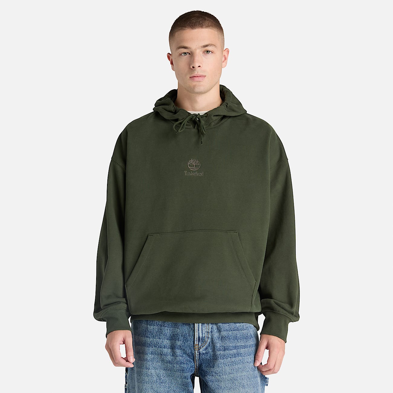Sudadera con gorro Shorewood Heavyweight Core para Hombre TBL Verde oscuro ALT1