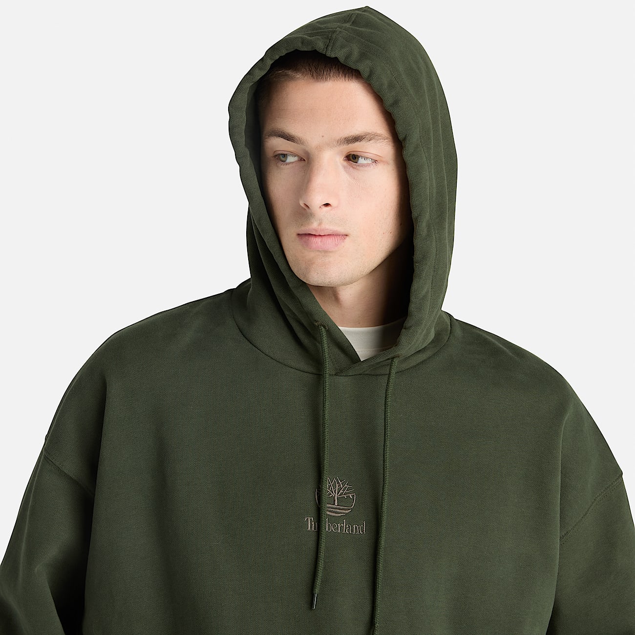 Sudadera con gorro Shorewood Heavyweight Core para Hombre TBL Verde oscuro ALT3