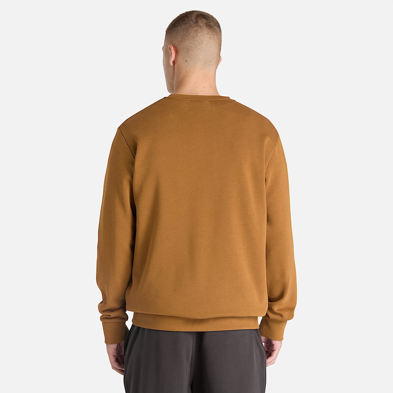 Sudadera de cuello redondo con parche de logotipo Wareham para hombre TBL Trigo oscuro ALT8