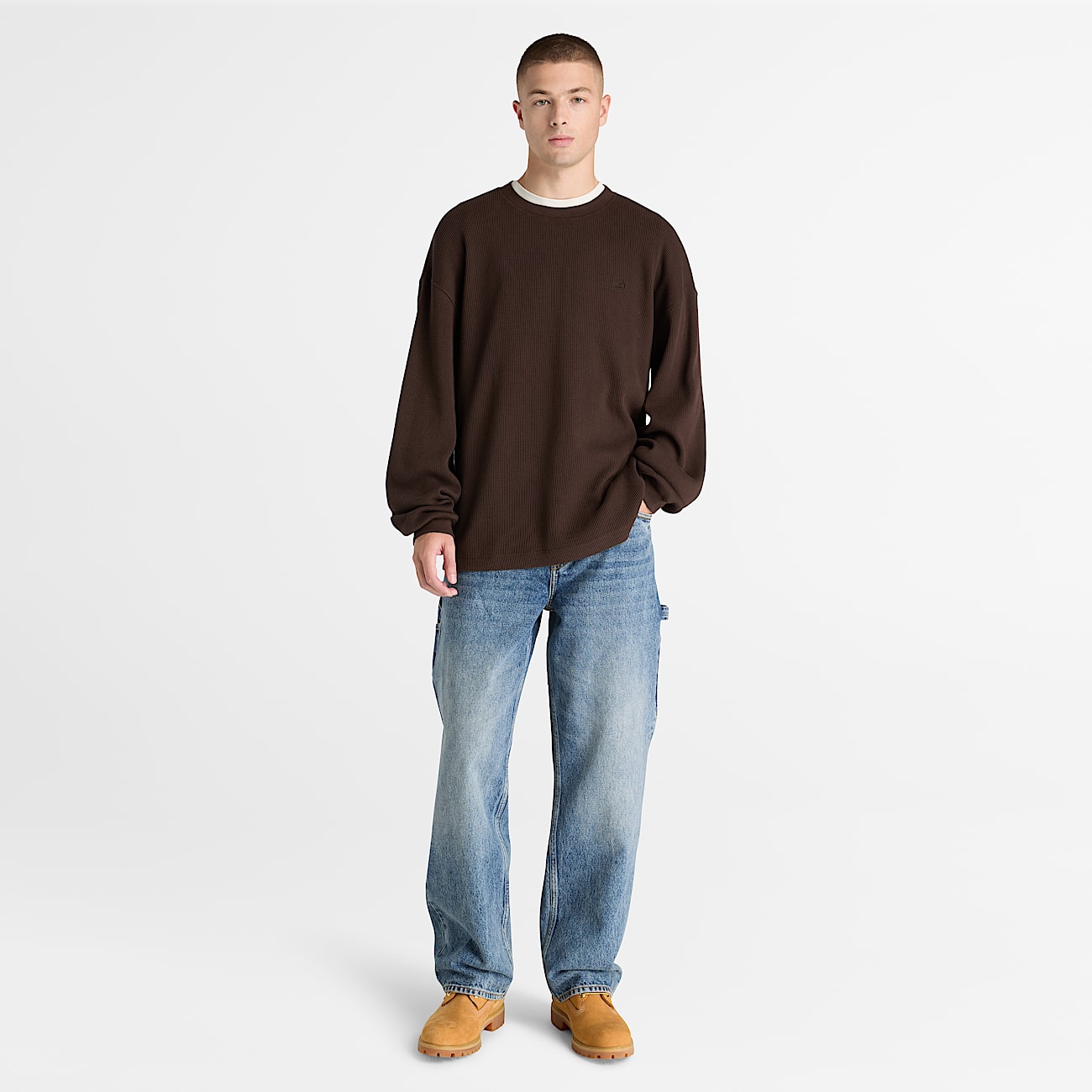 Men's Heavyweight Long-Sleeve Waffle T-Shirt - thumbnail 8