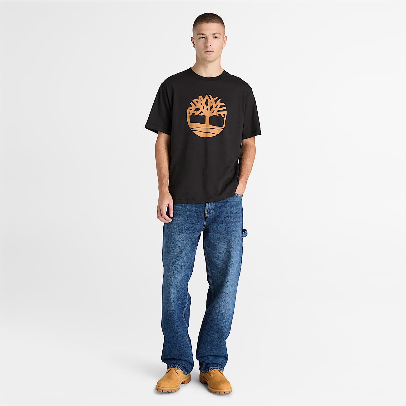 Tshirt Northwood  logo arbre pour hommes TBL Noir ALT2