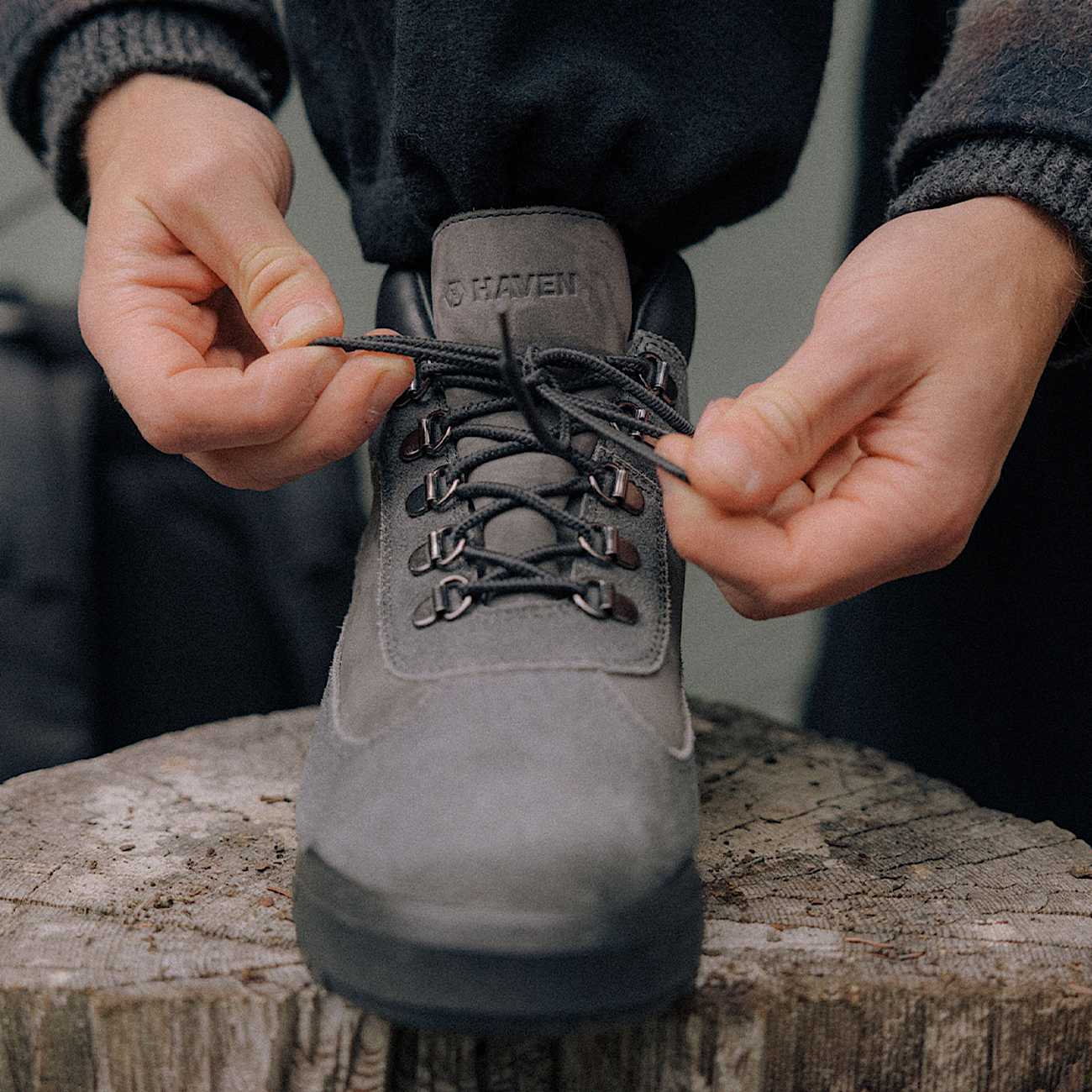 Mens Timberland x Haven Field Boot with GORETEX TBL Dark Grey Suede ALTC