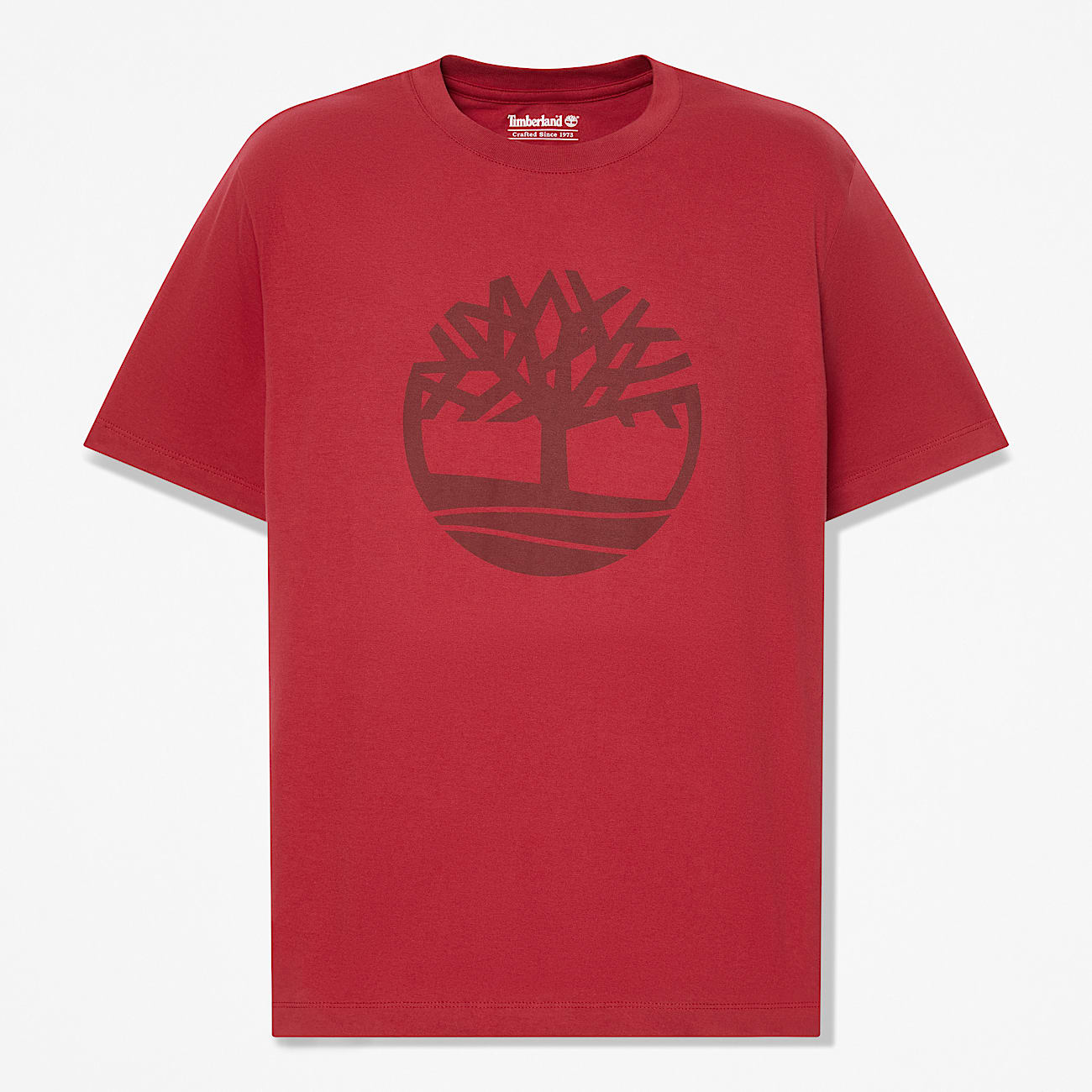 Mens Northwood Tree Logo ShortSleeve TShirt TBL Rhythmic Red HERO