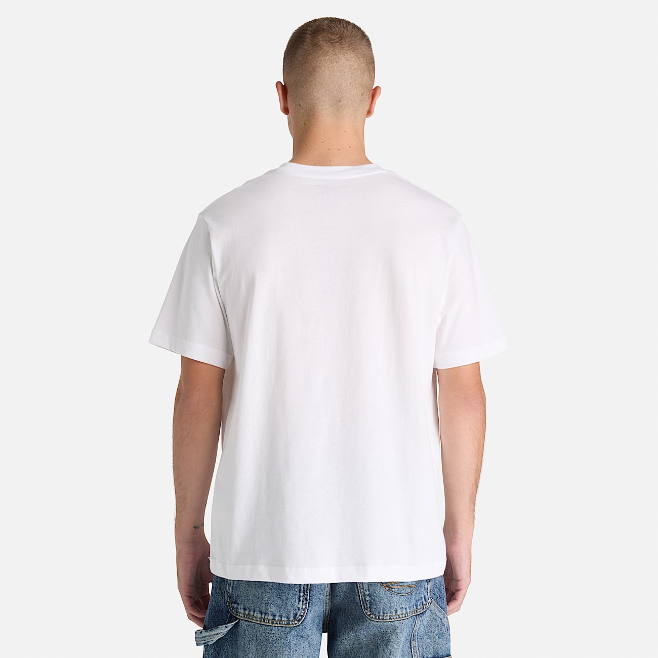 Mens Northwood Linear Logo ShortSleeve TShirt TBL White ALT8