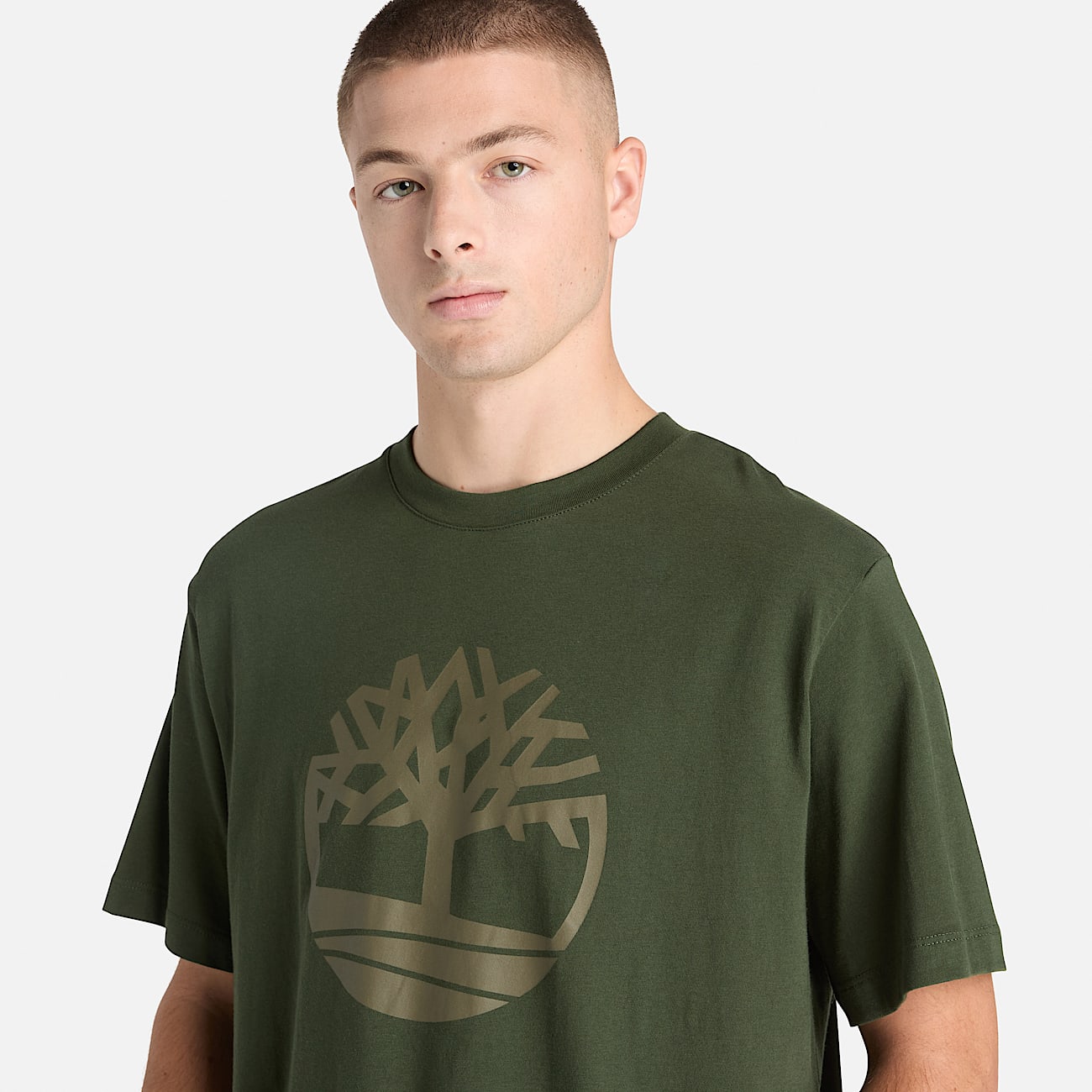 Mens Northwood Tree Logo ShortSleeve TShirt TBL Dark Green ALT3