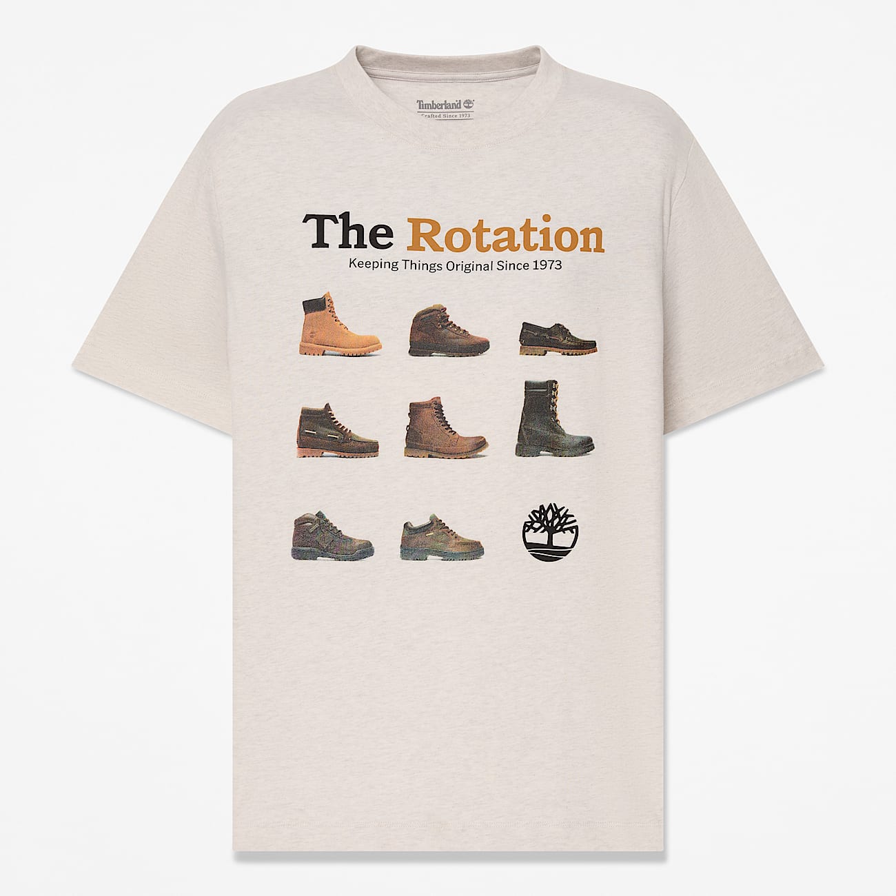 Mens Iconic Footwear ShortSleeve TShirt TBL Light Oatmeal Heather HERO
