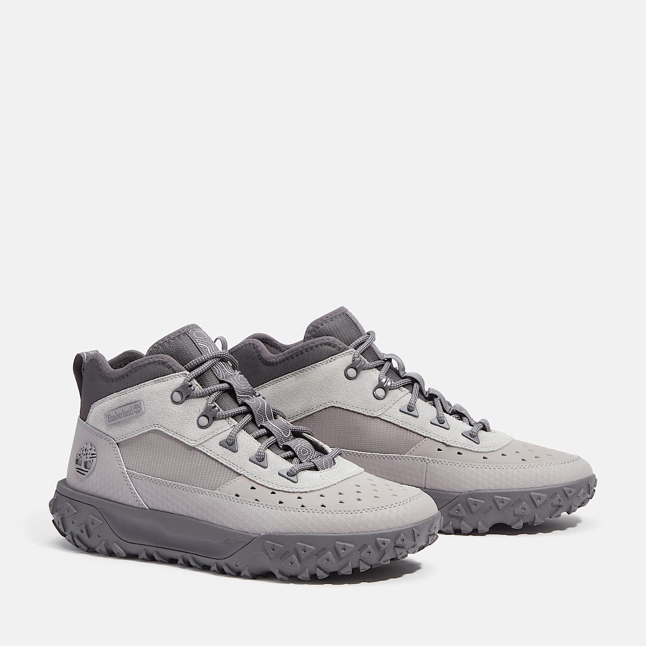 Mens GreenStride Motion 6 Mid Sneaker TBL Grey Helcor Leather ALT4