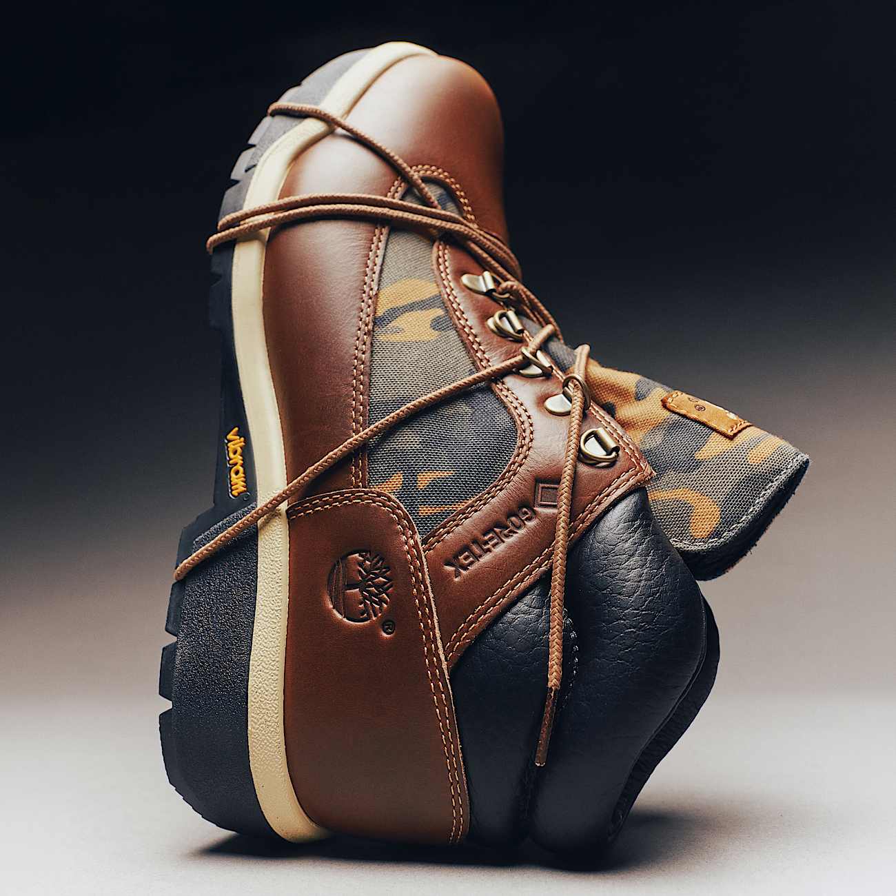 Botas de campo para Hombre con membrana GORETEX TBL Marrn de grano completocamuflaje ALTA