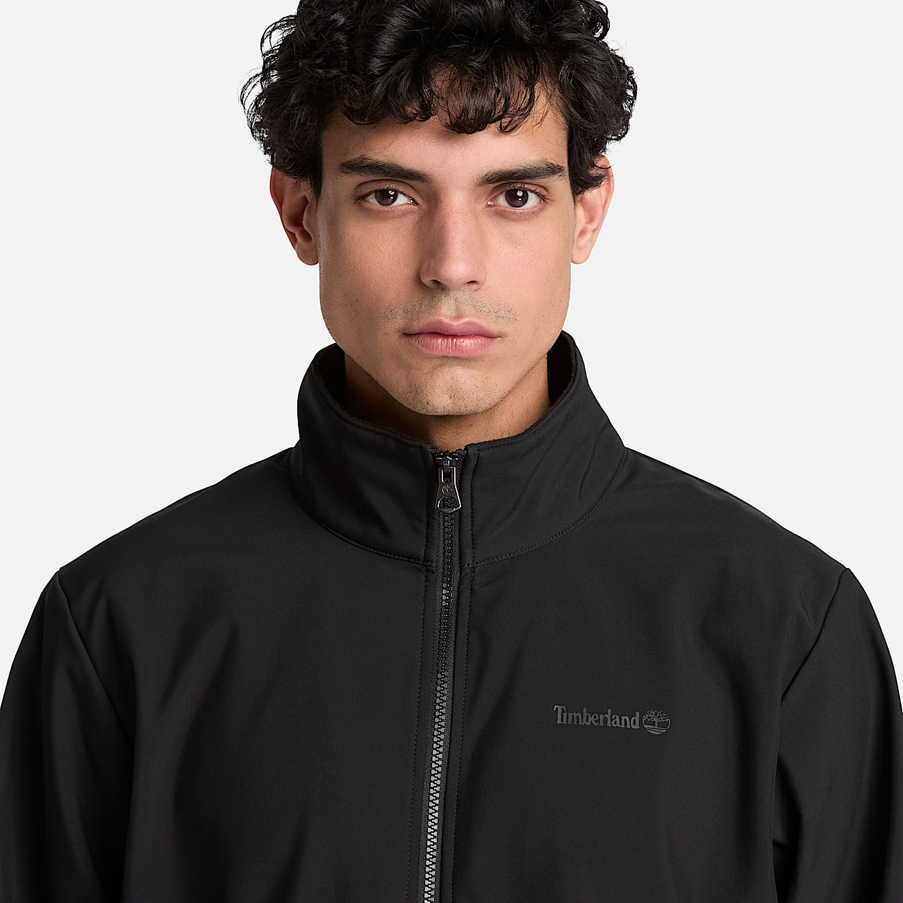Mens Windproof FullZip Softshell Jacket TBL Black ALT3