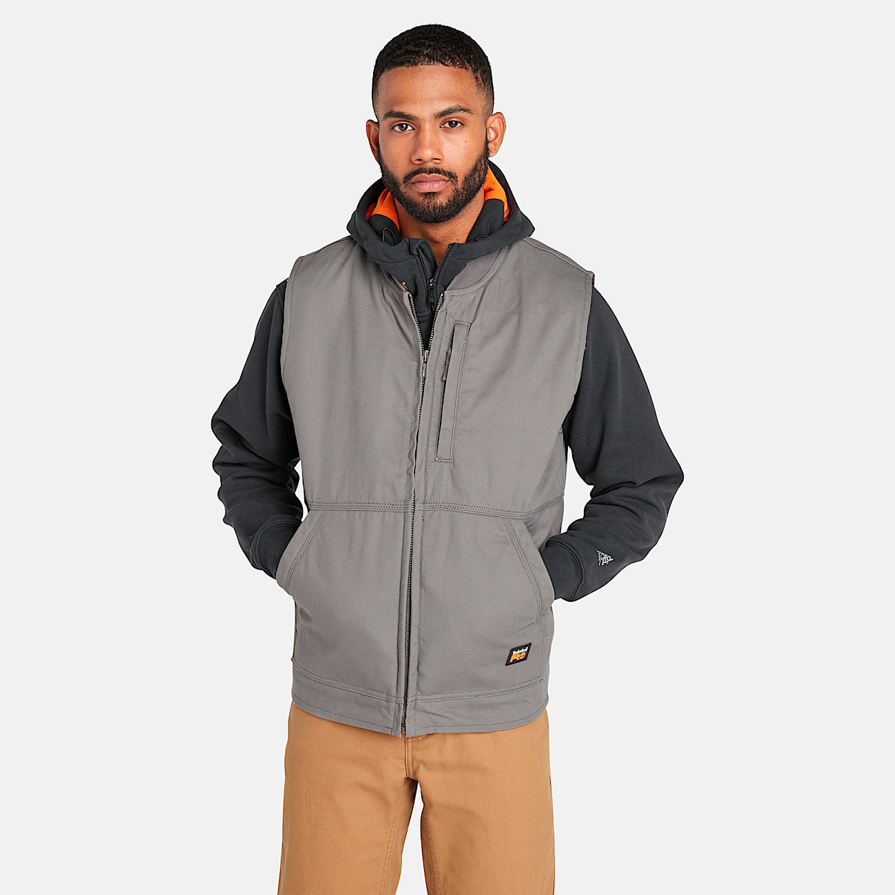 Men's Timberland PRO® Gritman Fleece-Lined Canvas Vest - 1