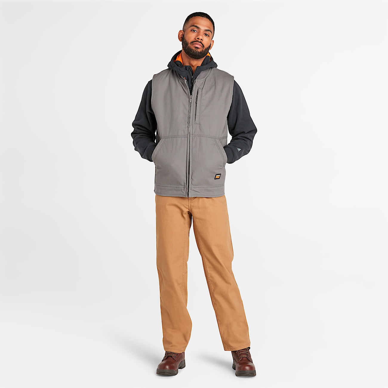 Men's Timberland PRO® Gritman Fleece-Lined Canvas Vest - 3