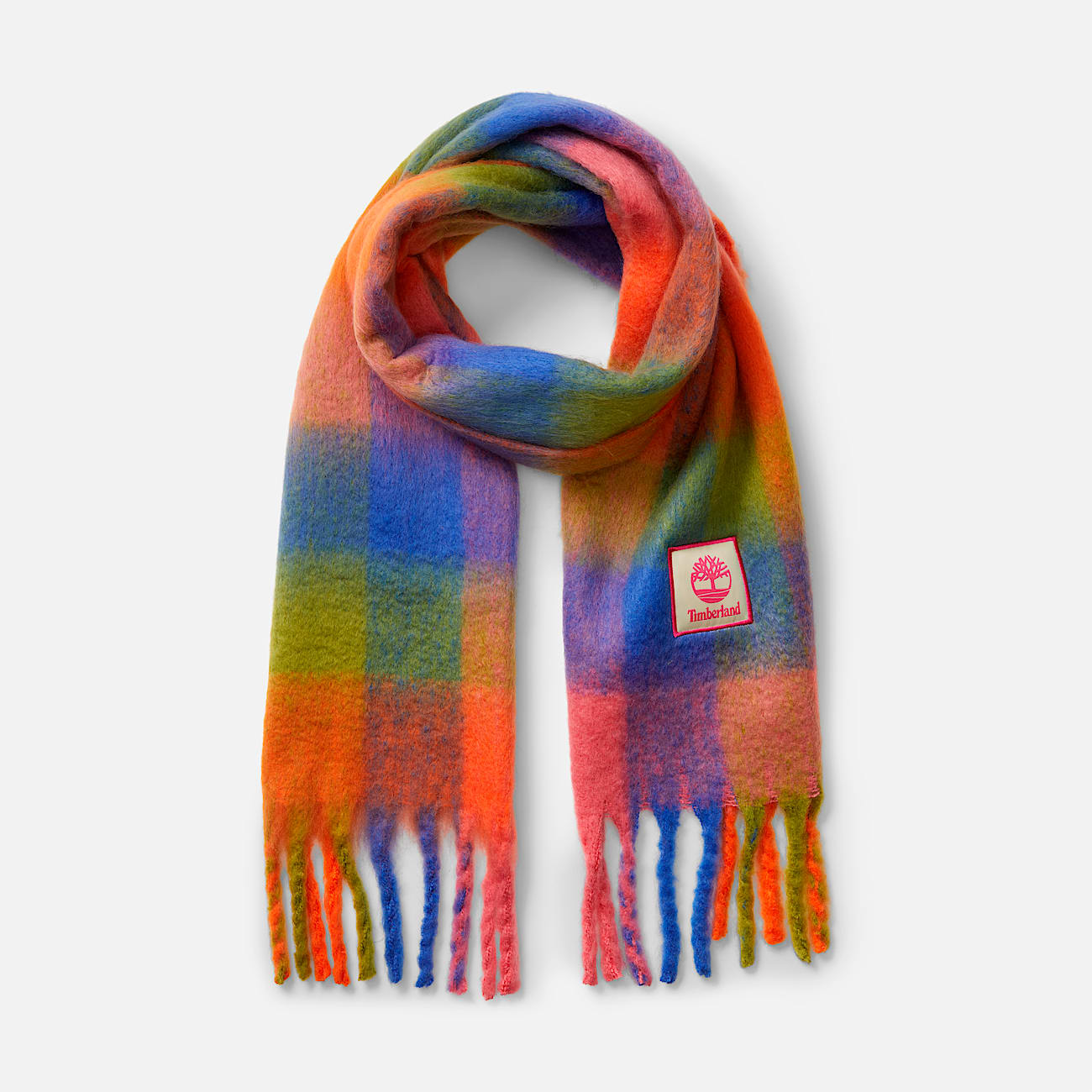 Women's Brushed Multi Check Scarf - 1