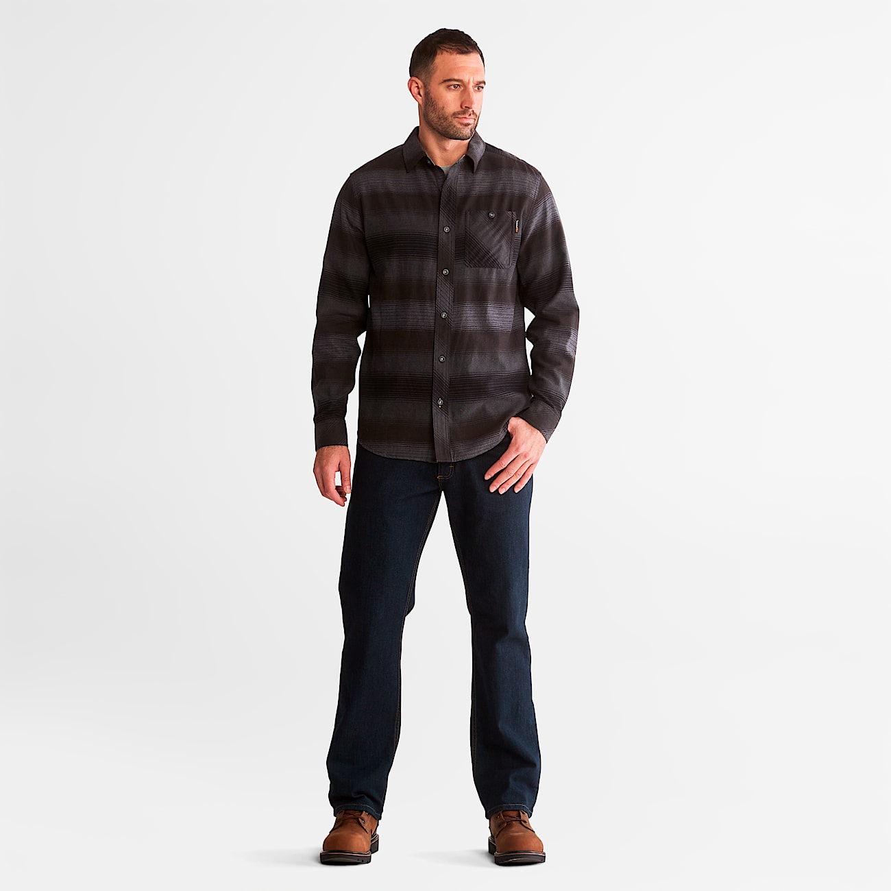 Men's Woodfort Midweight Flannel Work Shirt