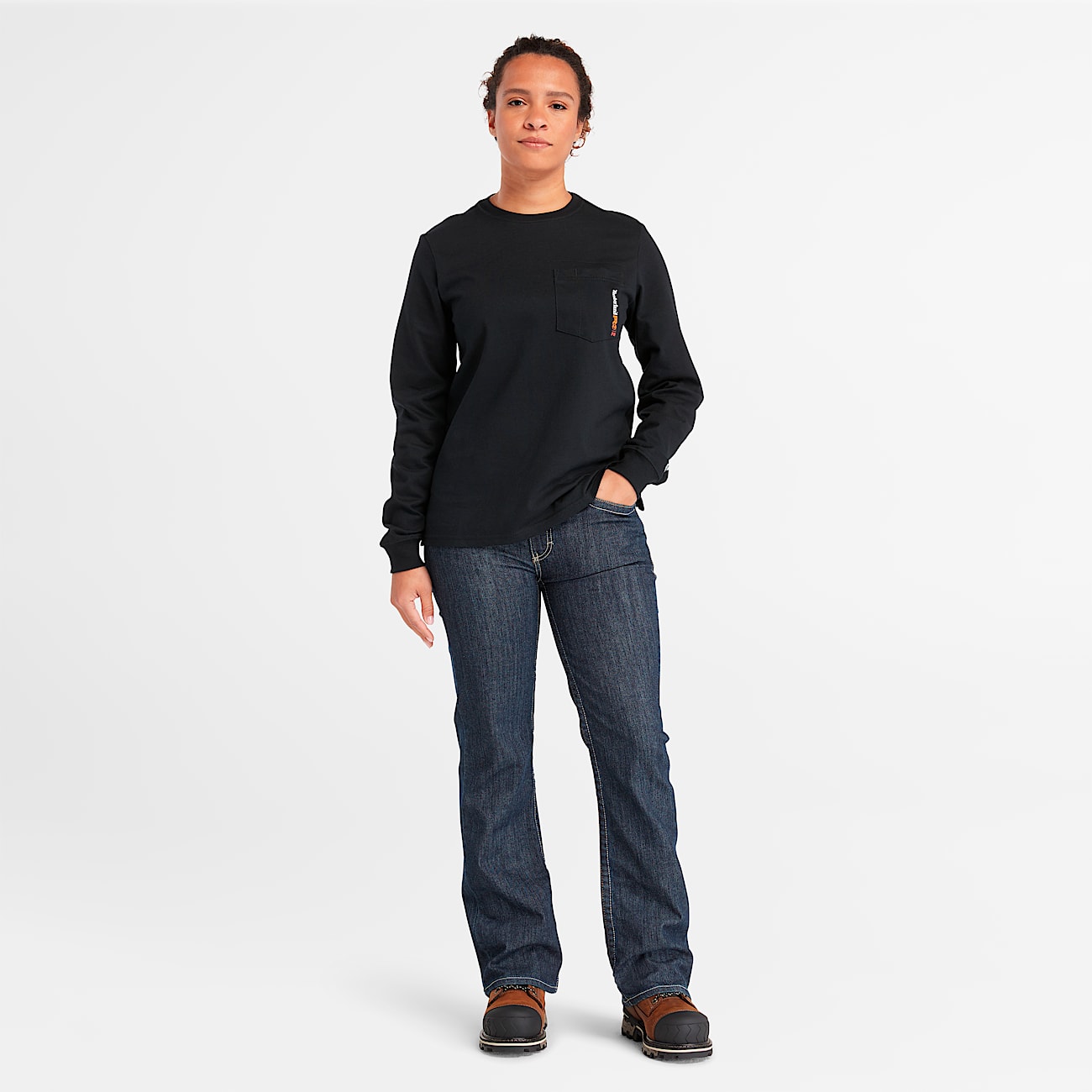 Women's Timberland PRO® Cotton Core Flame-Resistant Long-Sleeve T-Shirt - 2