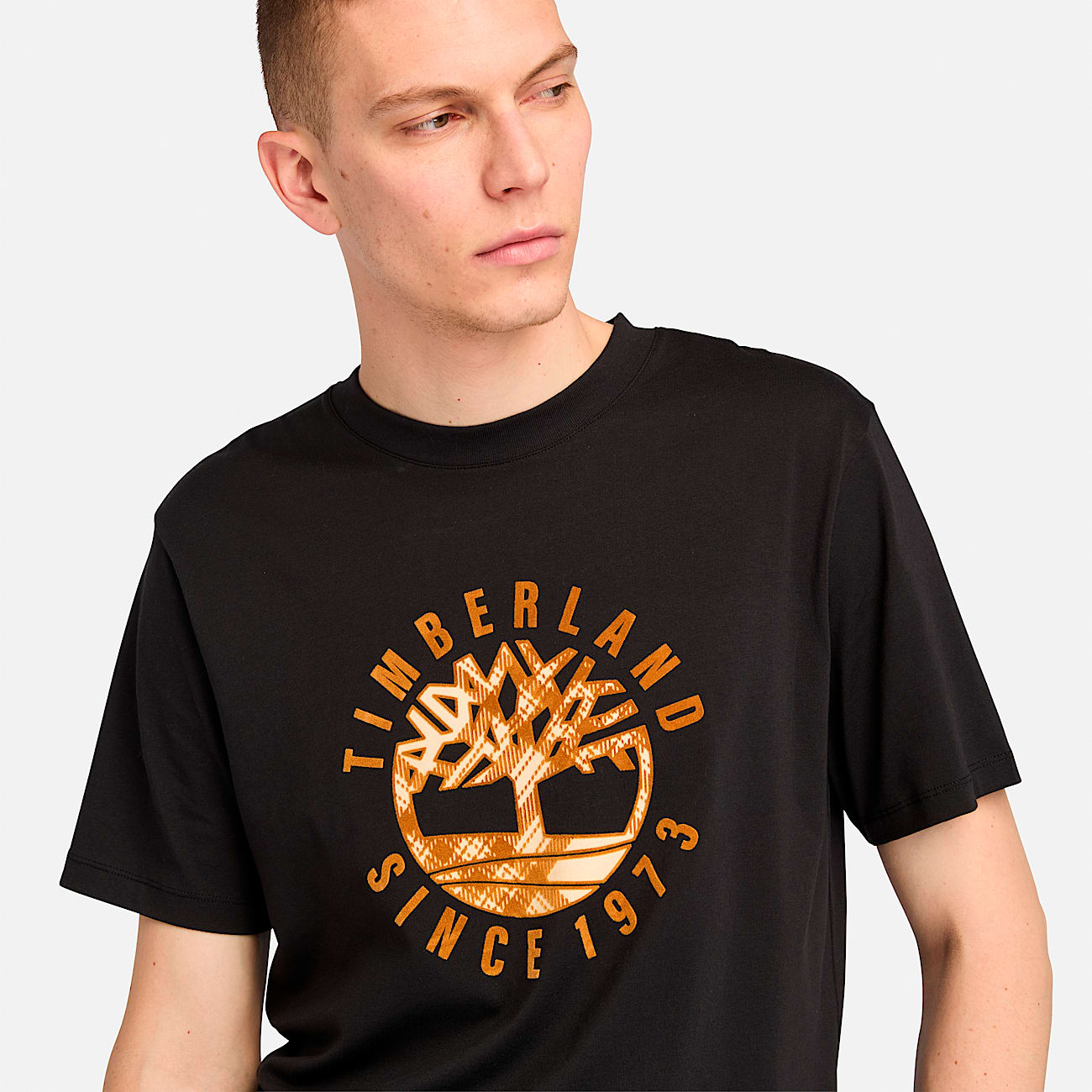 Men's Timberland® Heritage Plaid Logo T-Shirt