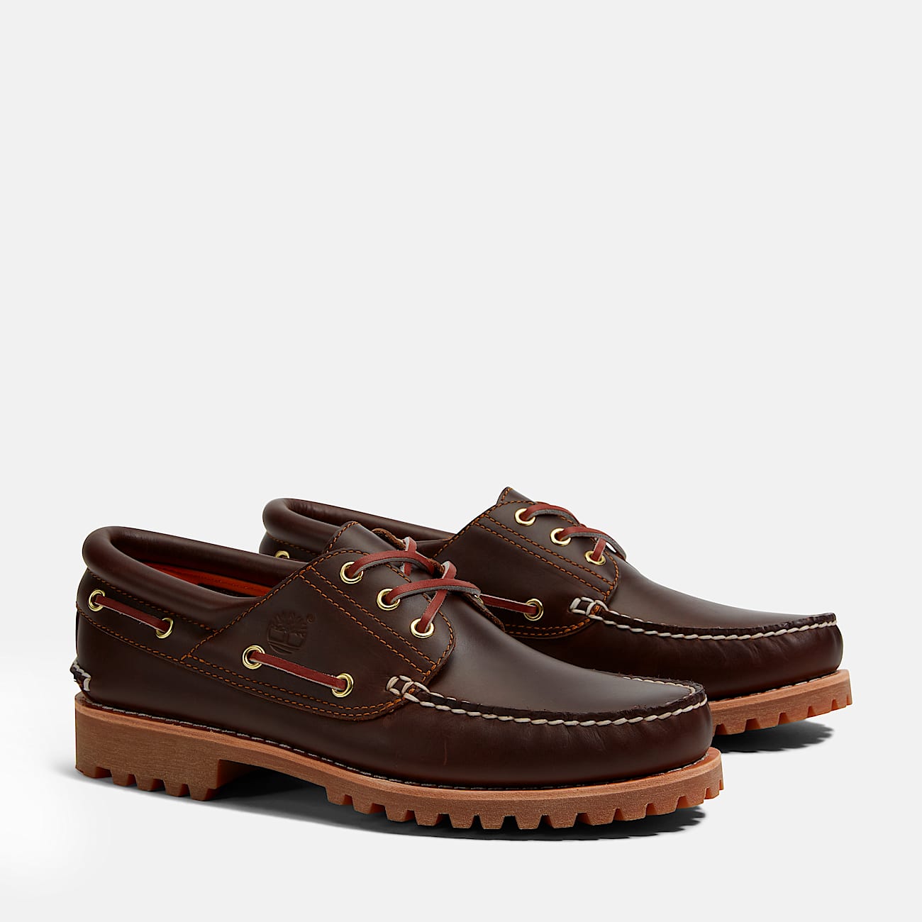 Men's Timberland® Authentic 3-Eye Lug Handsewn Boat Shoe - 4