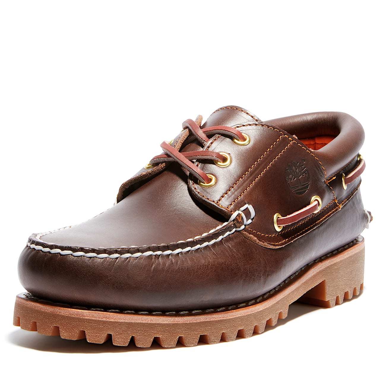 Men's Timberland® Authentic 3-Eye Lug Handsewn Boat Shoe - 8
