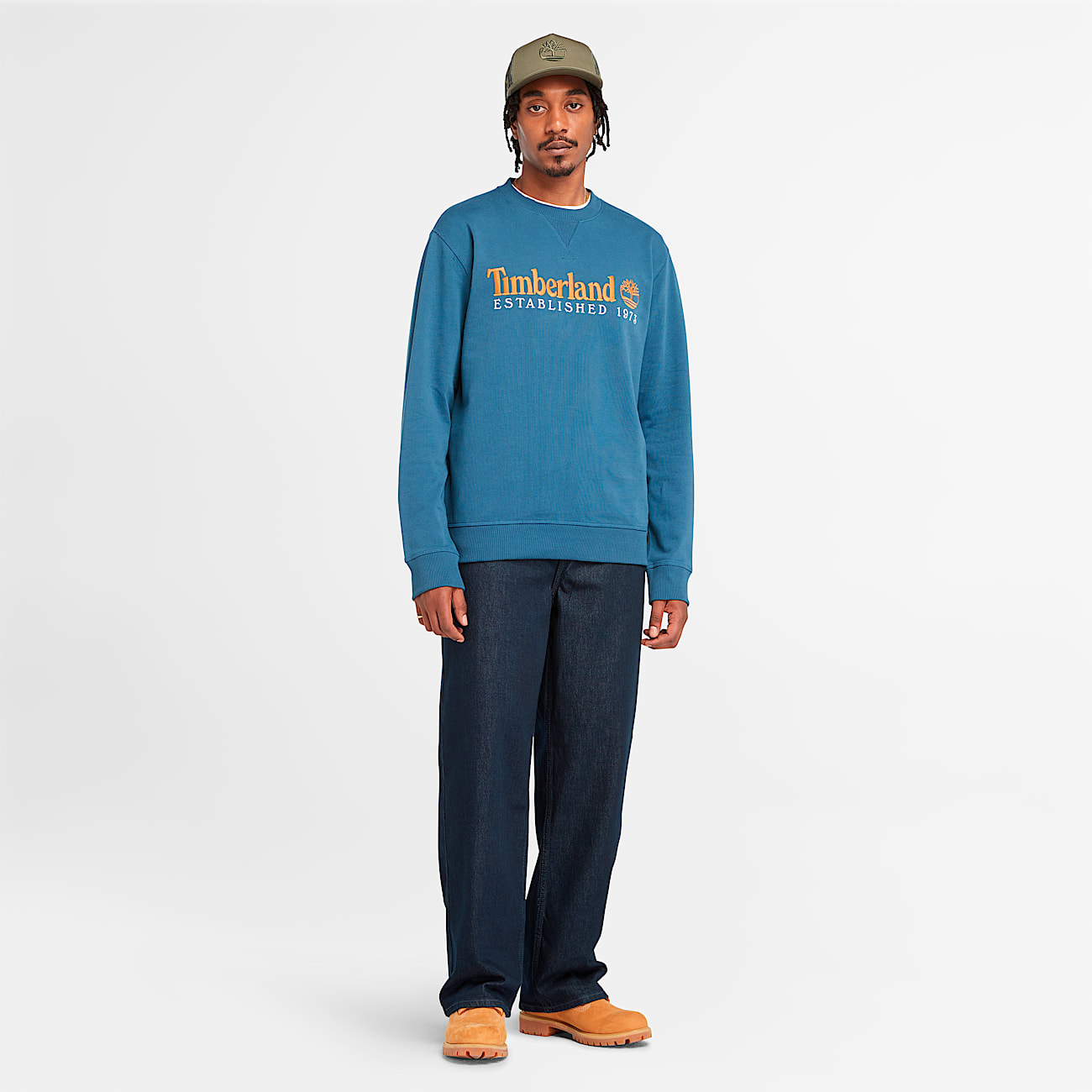 Men's Established 1973 Embroidered Logo Crew Neck Sweatshirt - 2