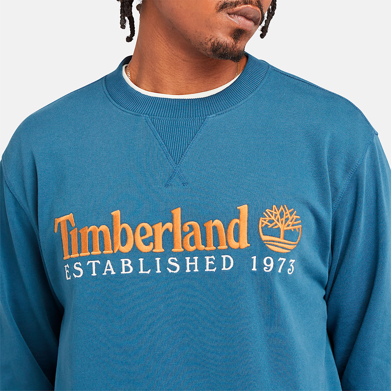 Men's Established 1973 Embroidered Logo Crew Neck Sweatshirt - 3