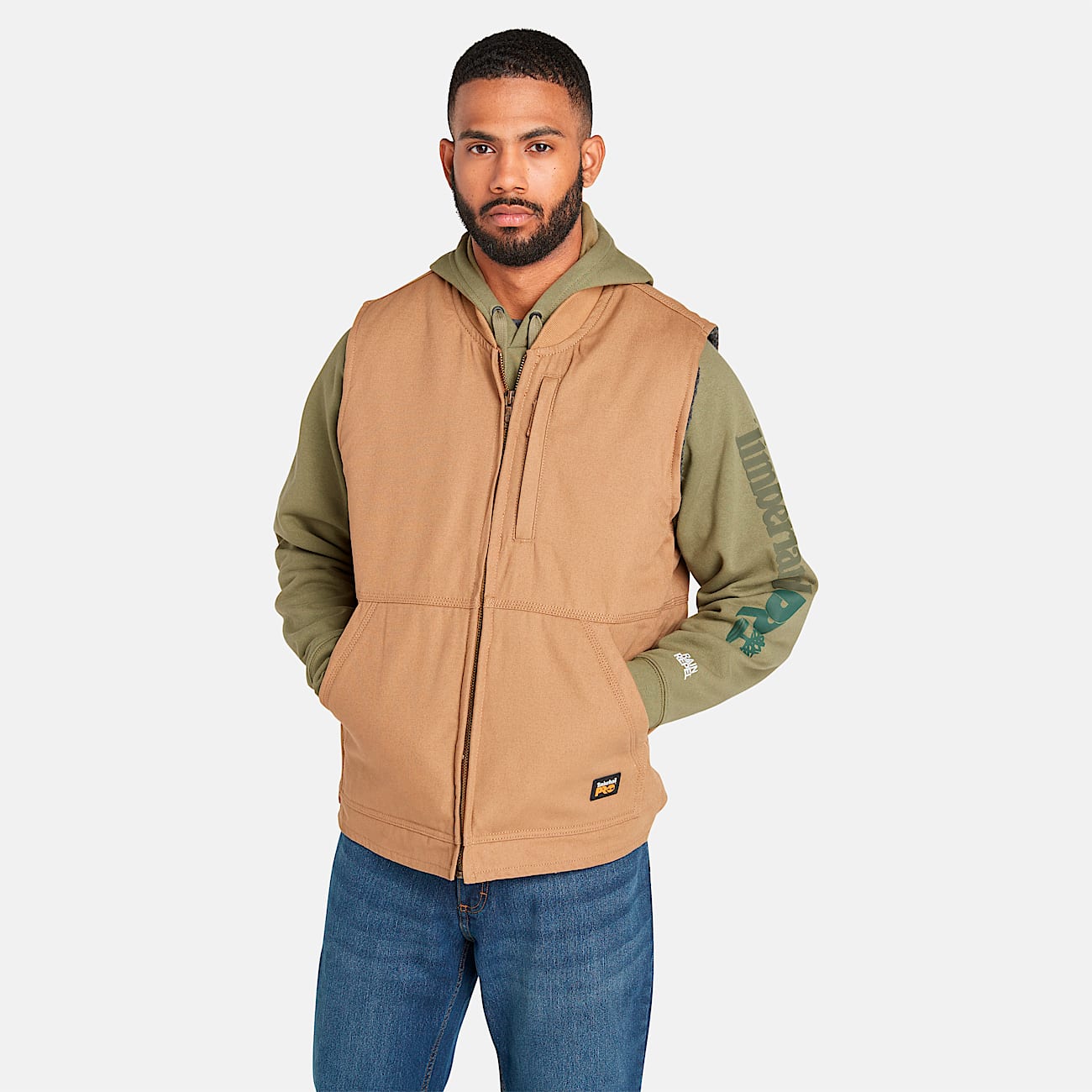 Men's Timberland PRO® Gritman Fleece-Lined Canvas Vest