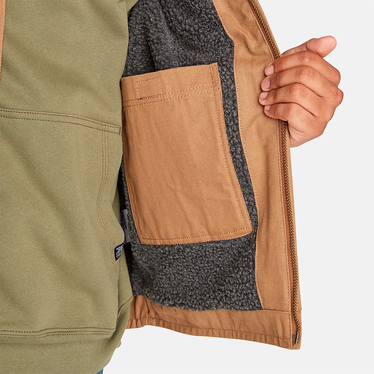 Men's Timberland PRO® Gritman Fleece-Lined Canvas Vest - 3