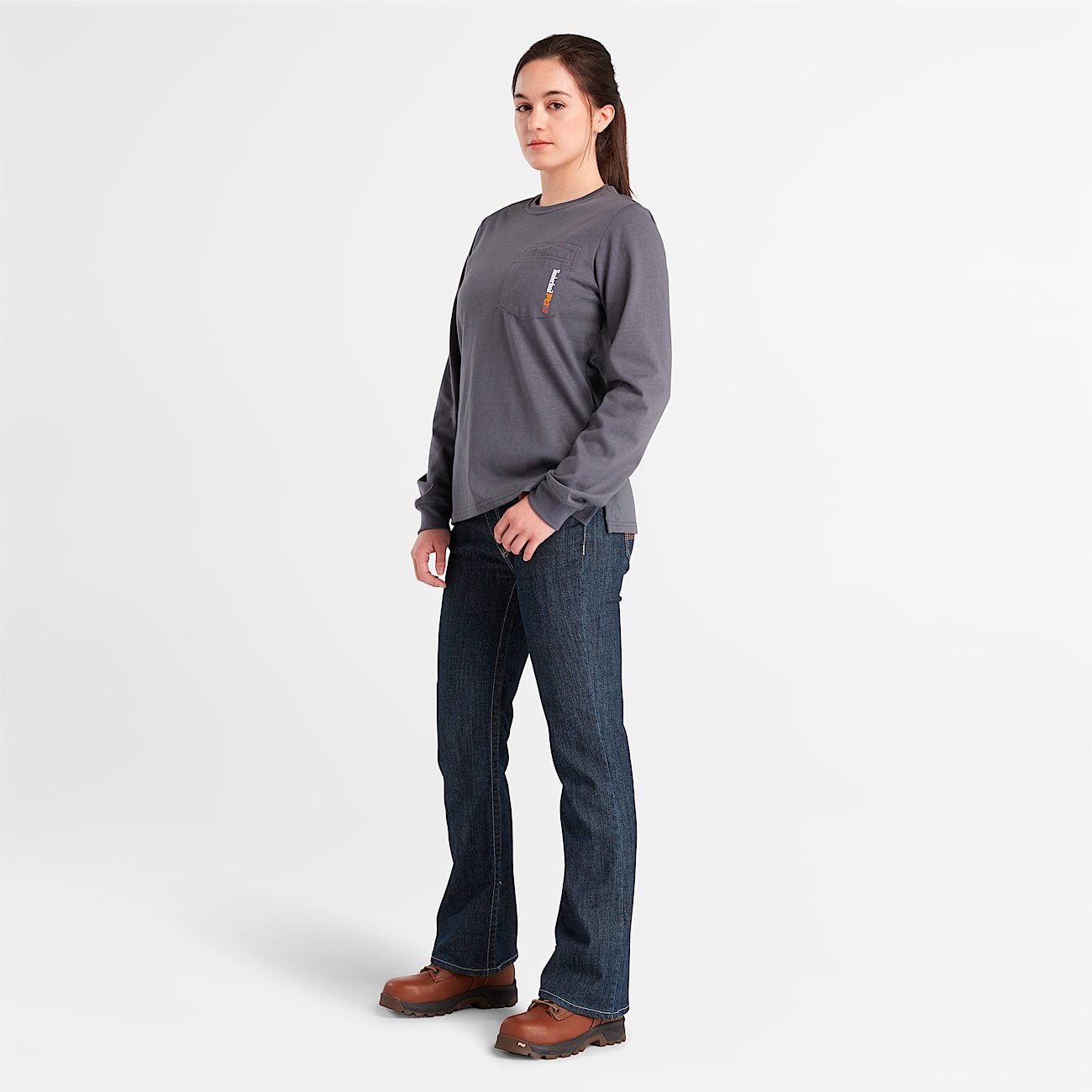 Women's Timberland PRO® Cotton Core Flame-Resistant Long-Sleeve T-Shirt - 2