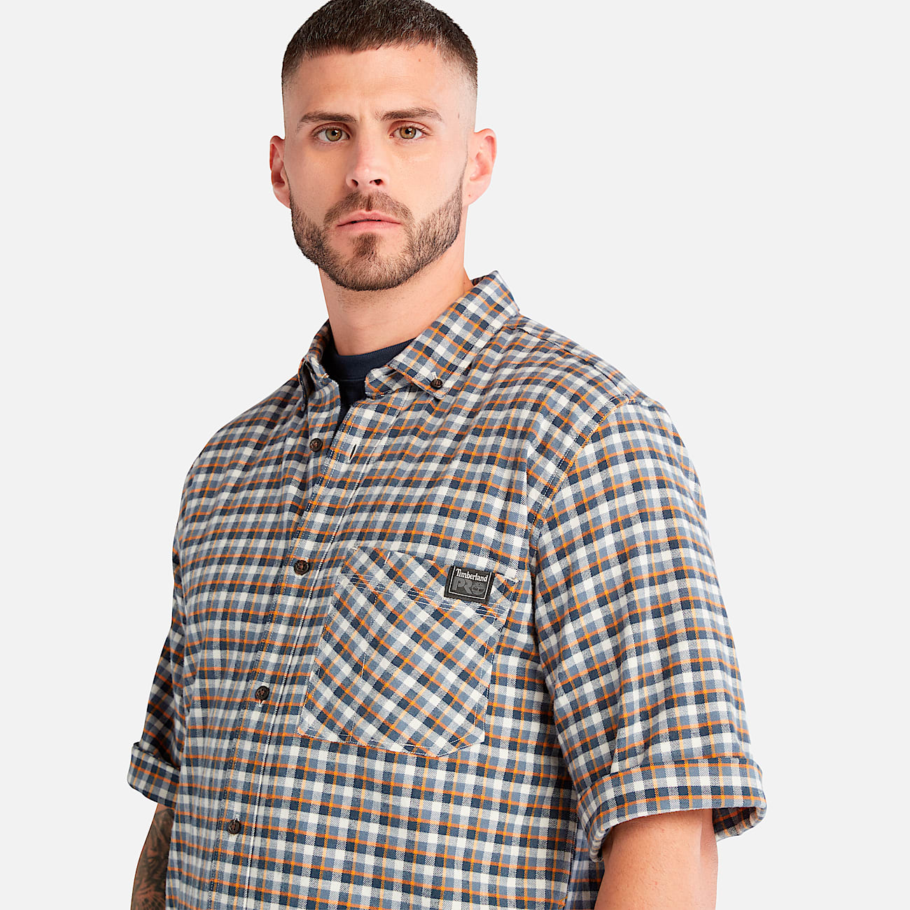 Men's Timberland PRO® Woodfort Lightweight Flannel Flex Shirt