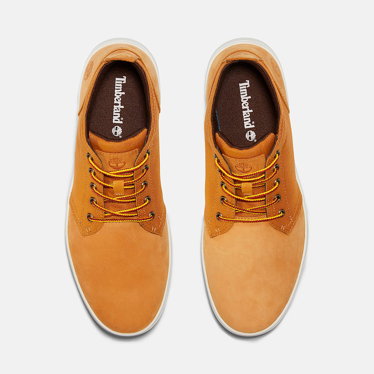 ◆Timberland◆ Men's Davis Square Chukka Sneakers Yellow TB0 TIMBERLAND MEN'S DAVIS SQUARE MIXED-MEDIA CHUKKA (A1OI3