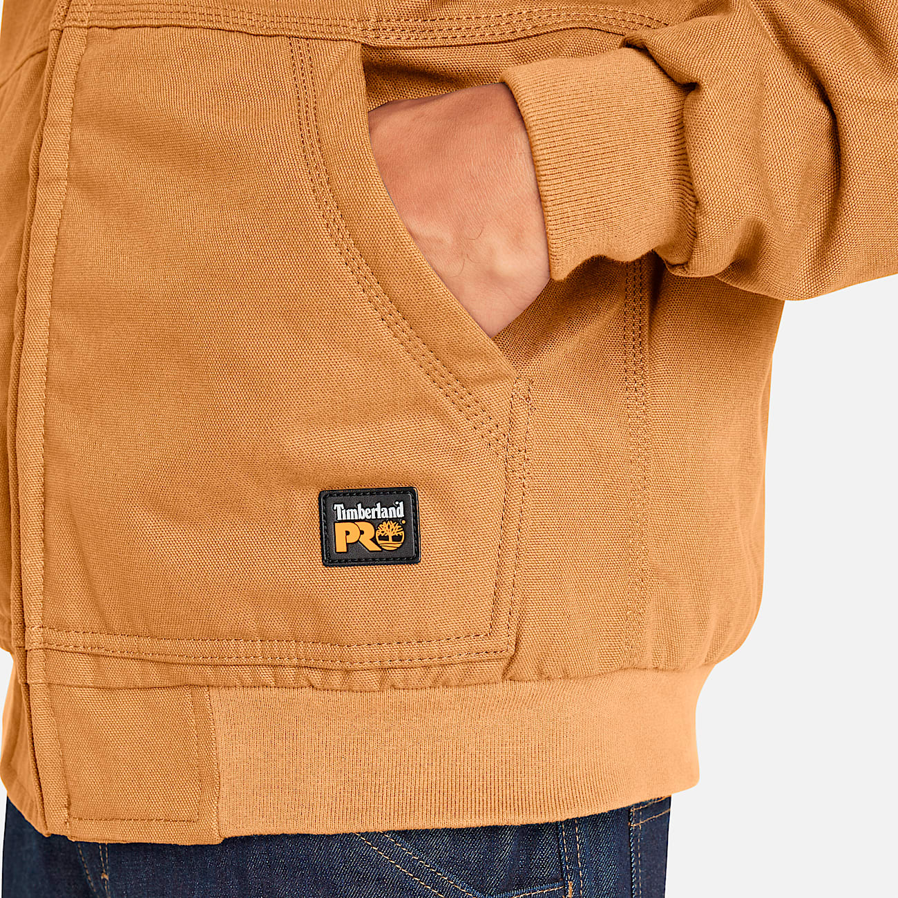Men's Timberland PRO® Gritman Fleece-Lined Hooded Canvas Jacket