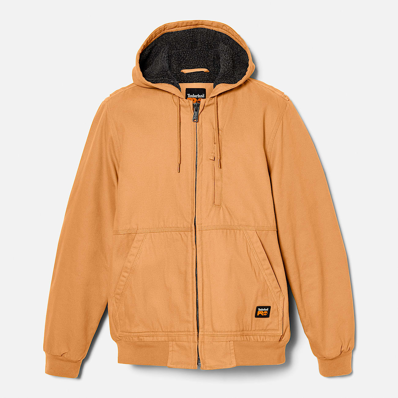 Men's Timberland PRO® Gritman Fleece-Lined Hooded Canvas Jacket
