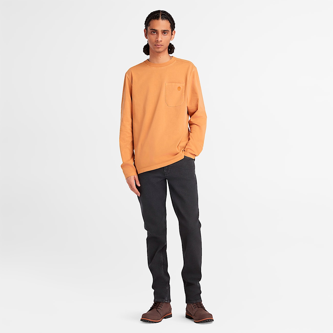 tom Men's Long Sleeve Merrymack Pocket T-Shirt