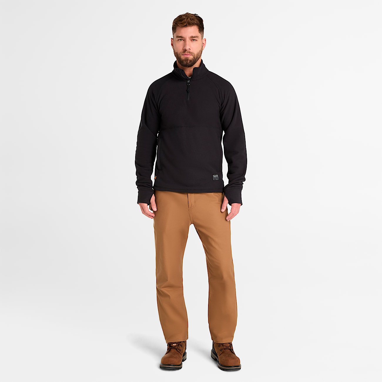 Men's Timberland PRO® Irvine 1/4-Zip Waffle Fleece Jacket - 2
